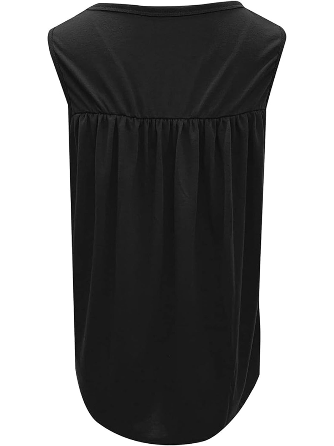 Lace detail round neck tank top.