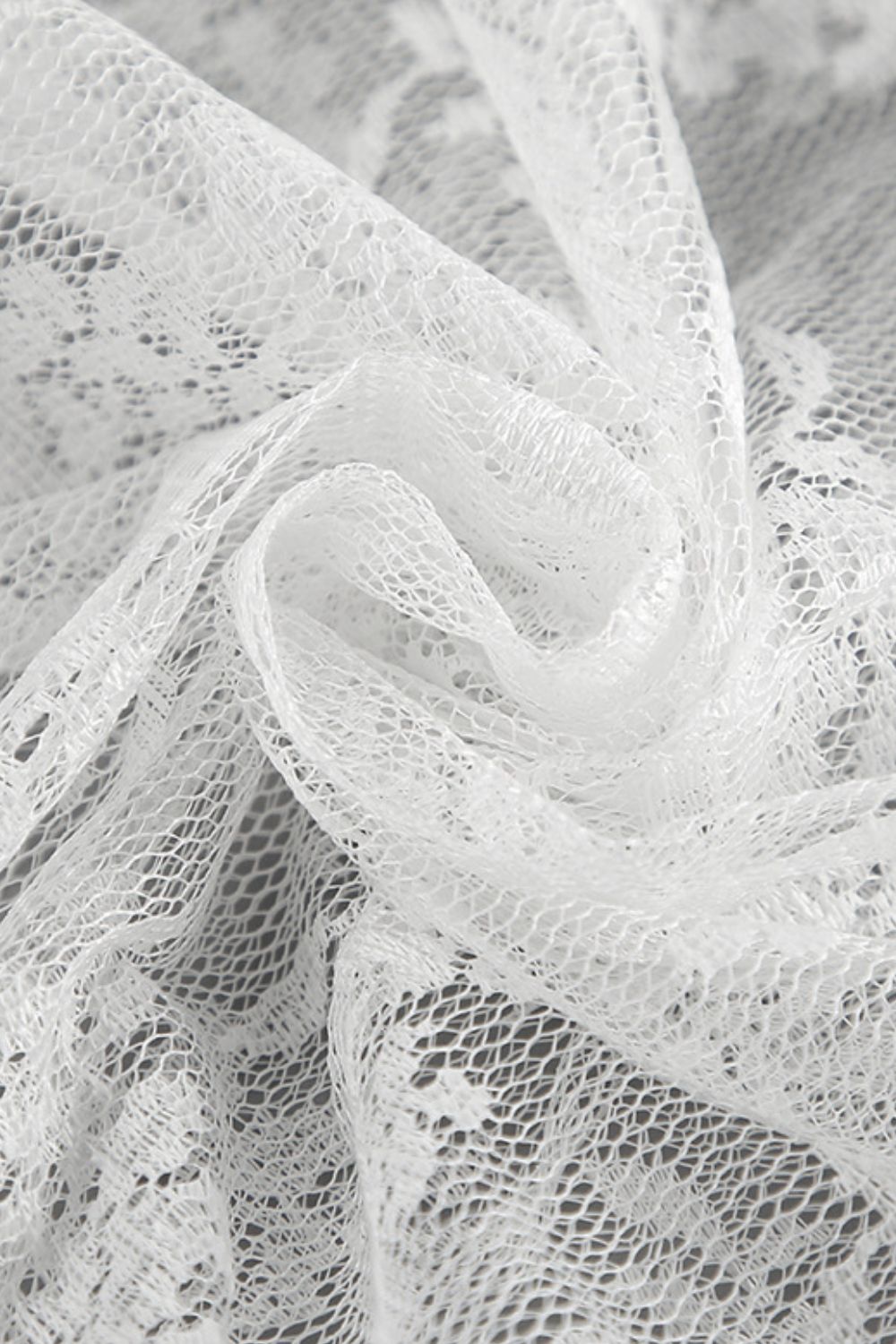 Lace Elastic Waist Maxi Skirt.