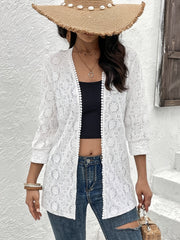 Lace open front cover up.