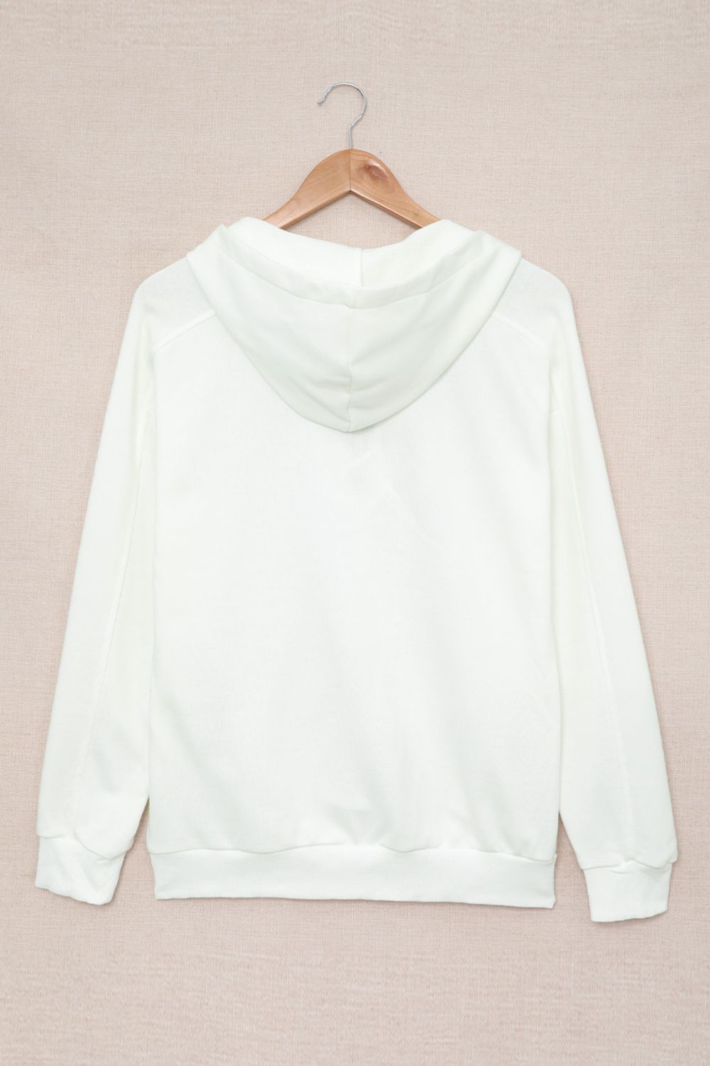 Lace up long sleeve hoodie.