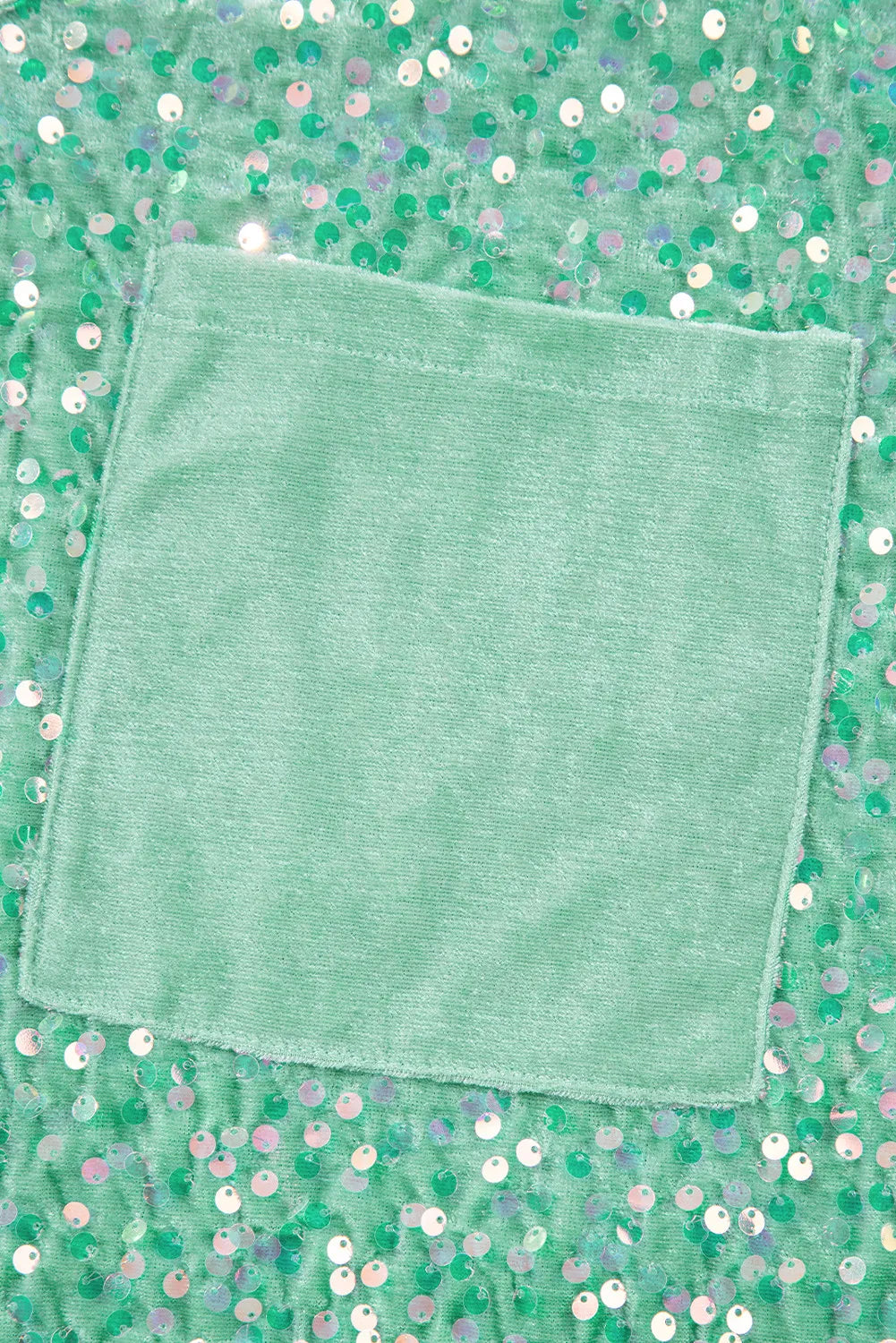 Layered Sequin V-Neck Half Sleeve Top.