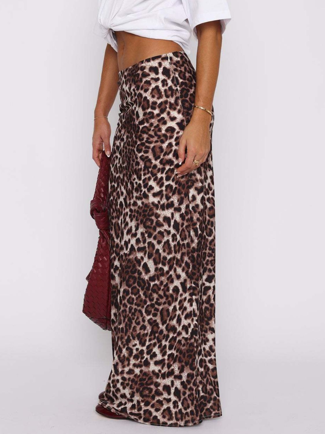 Leopard Maxi Skirt.