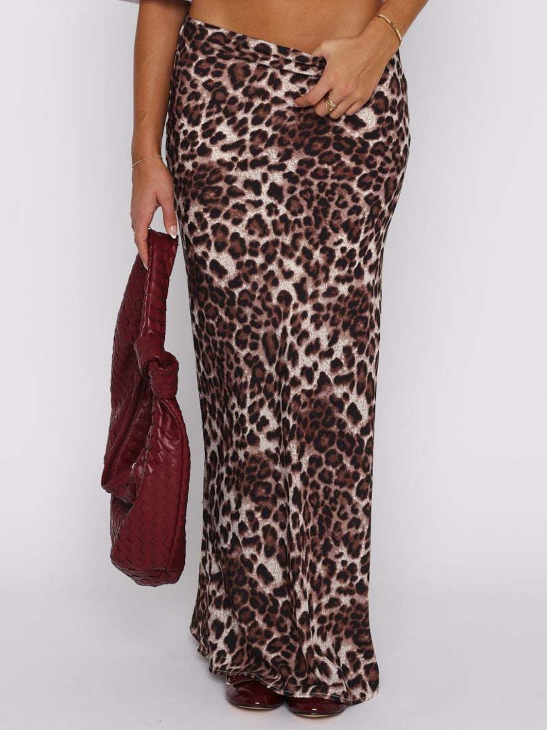 Leopard Maxi Skirt.