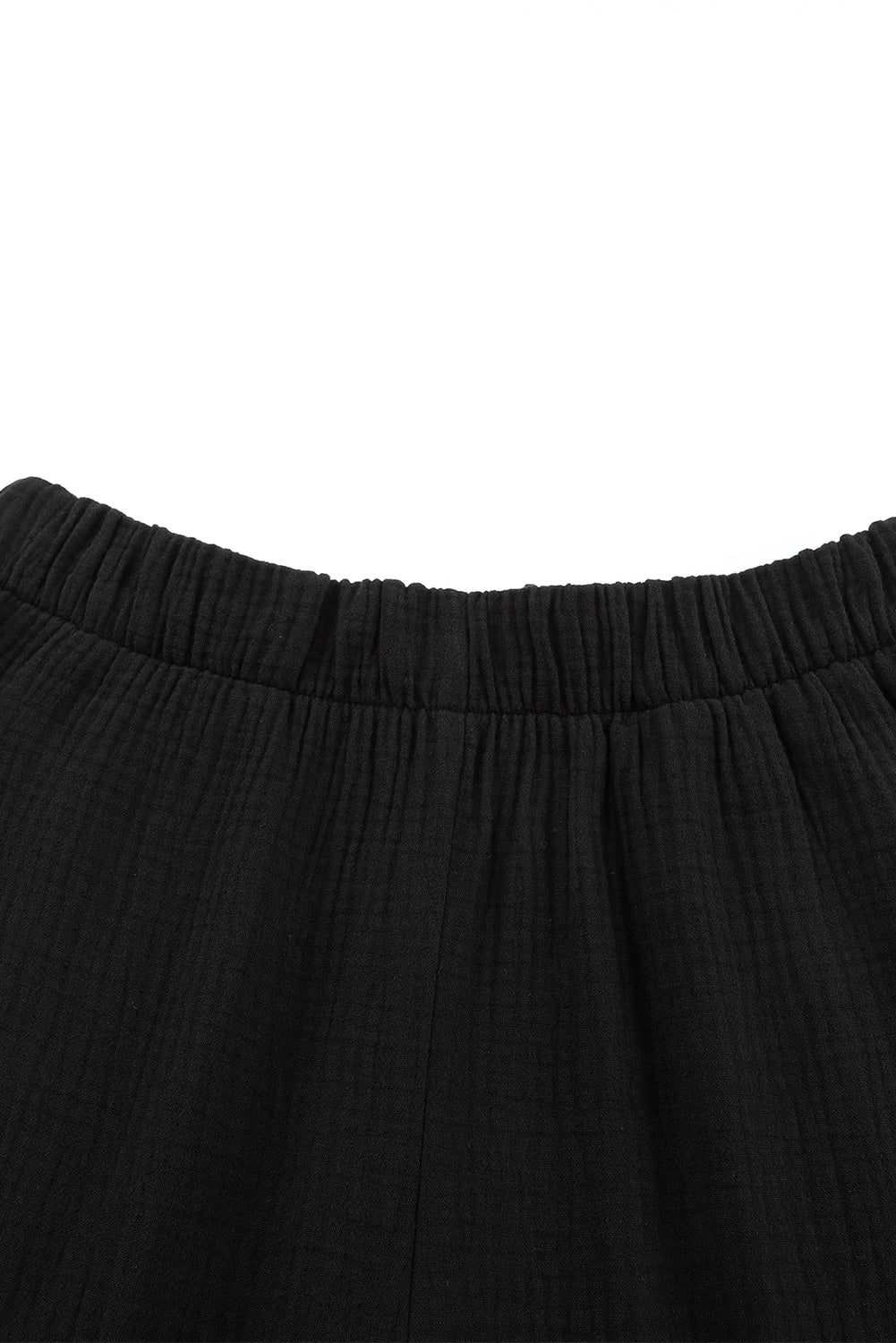 Long flare pants with pocket, casual style.
