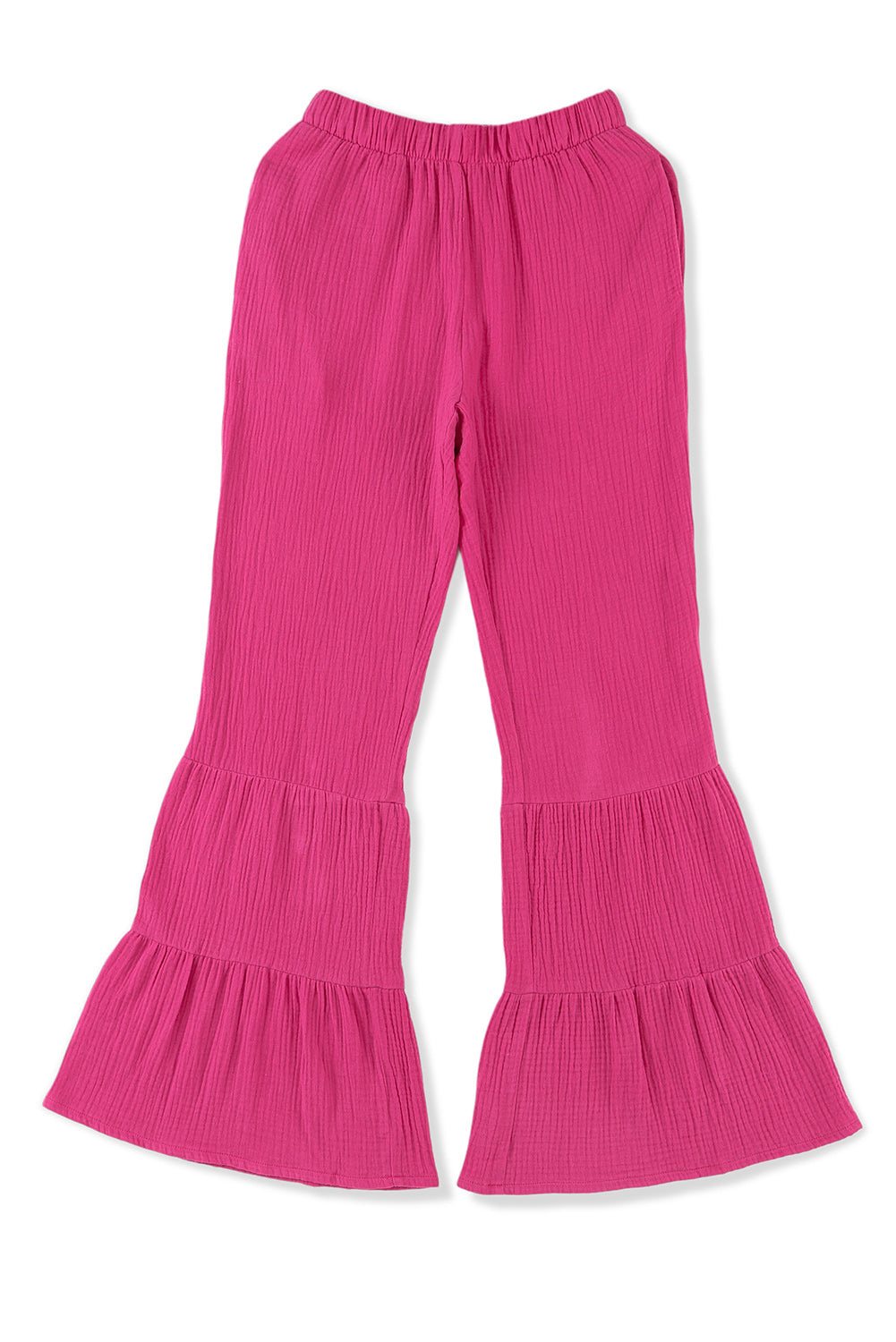 Long flare pants with pocket, casual style.