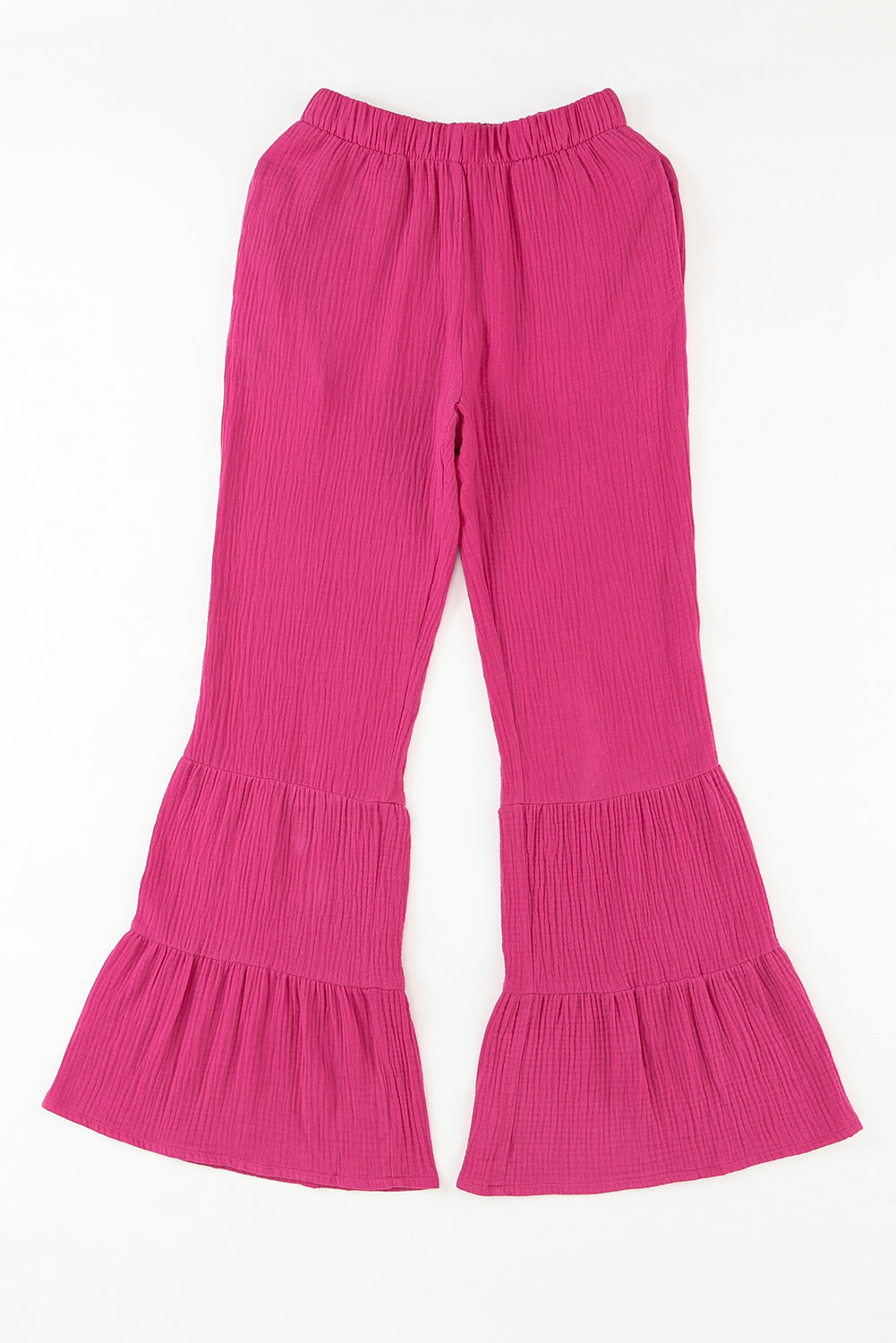 Long flare pants with pocket, casual style.