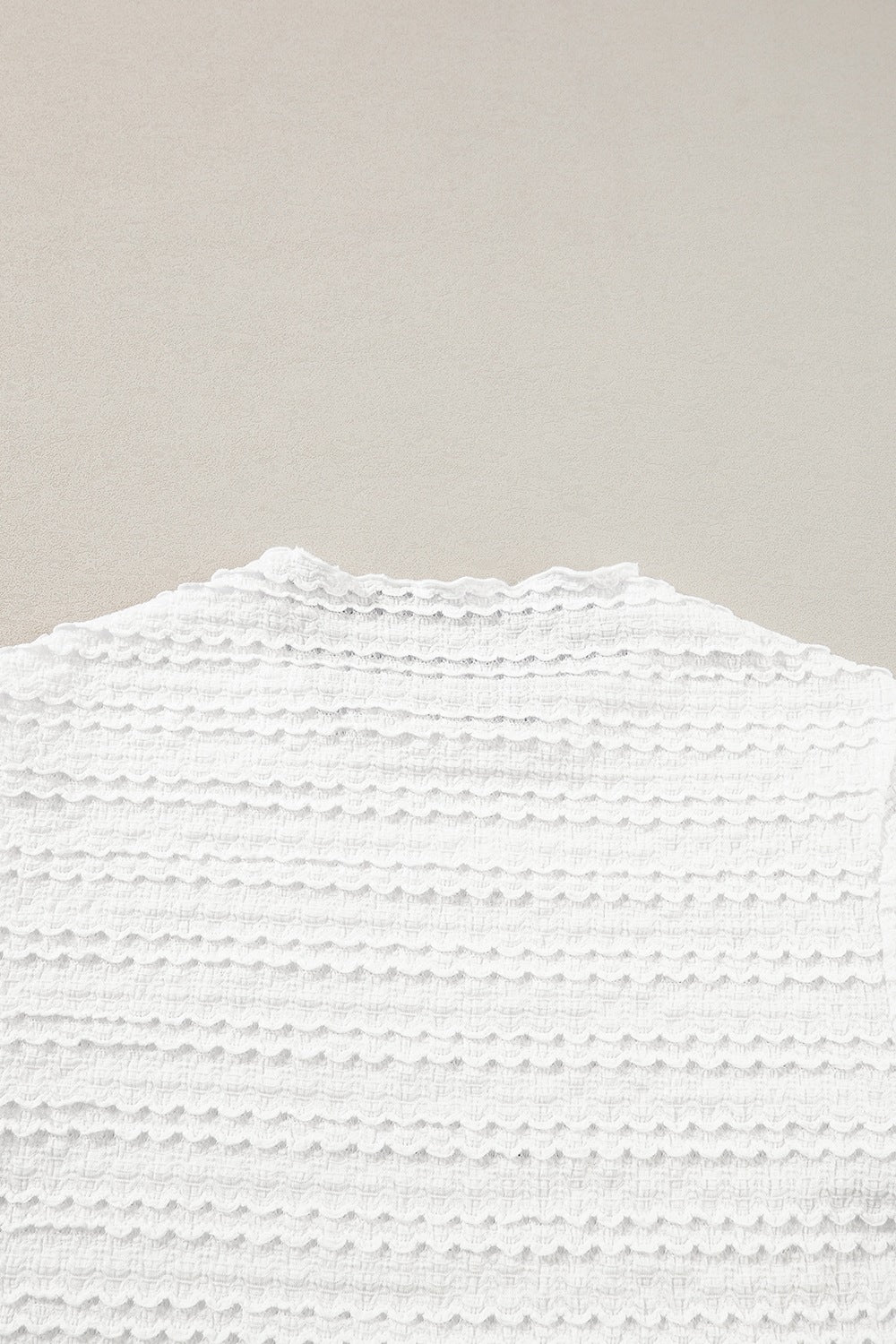 Long Sleeve Jacquard Slim Top.