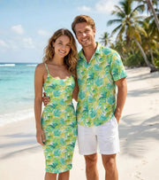 Matching Couples Outfits - Green Palms