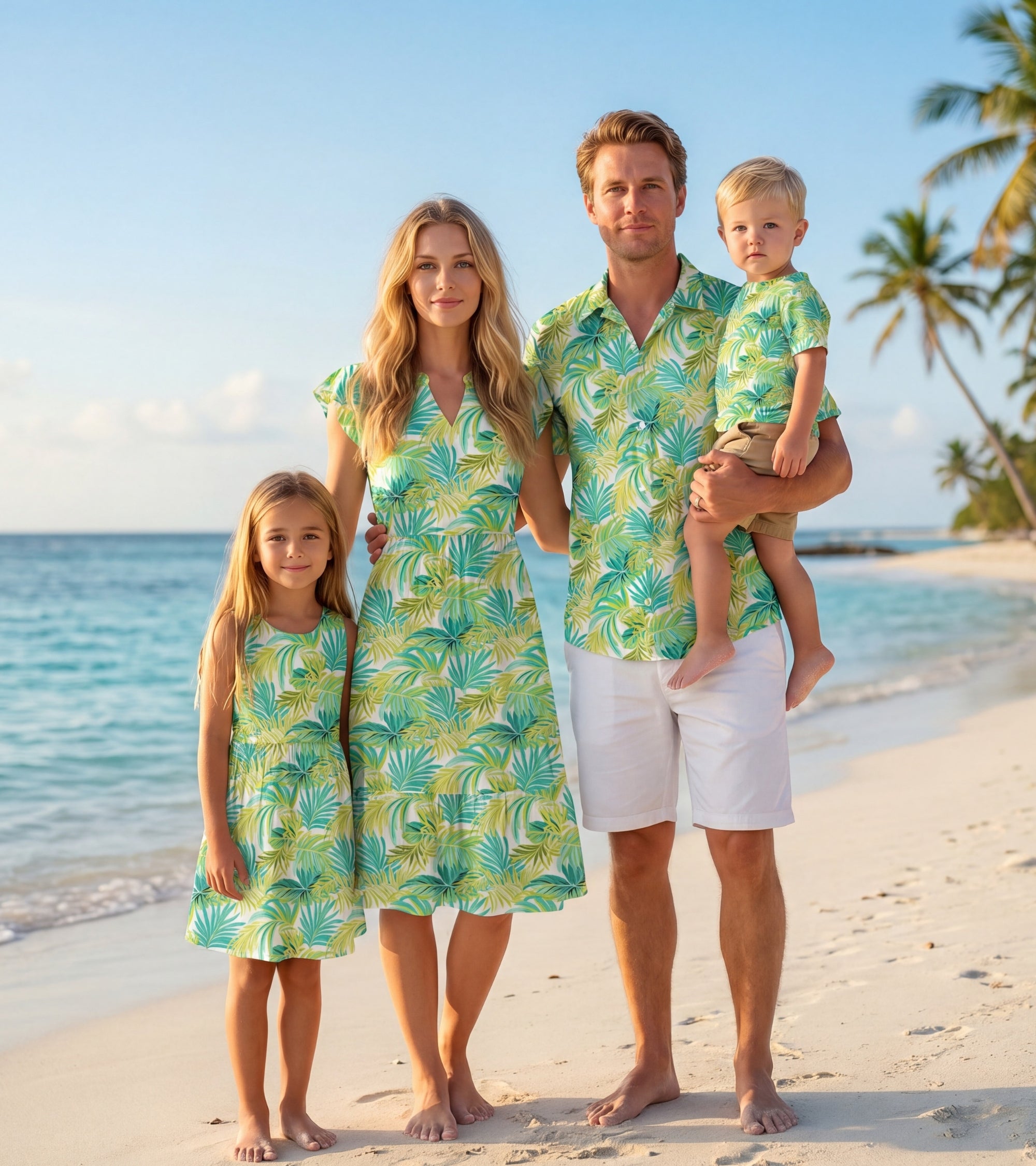 Matching Family Outfits - Green Palms