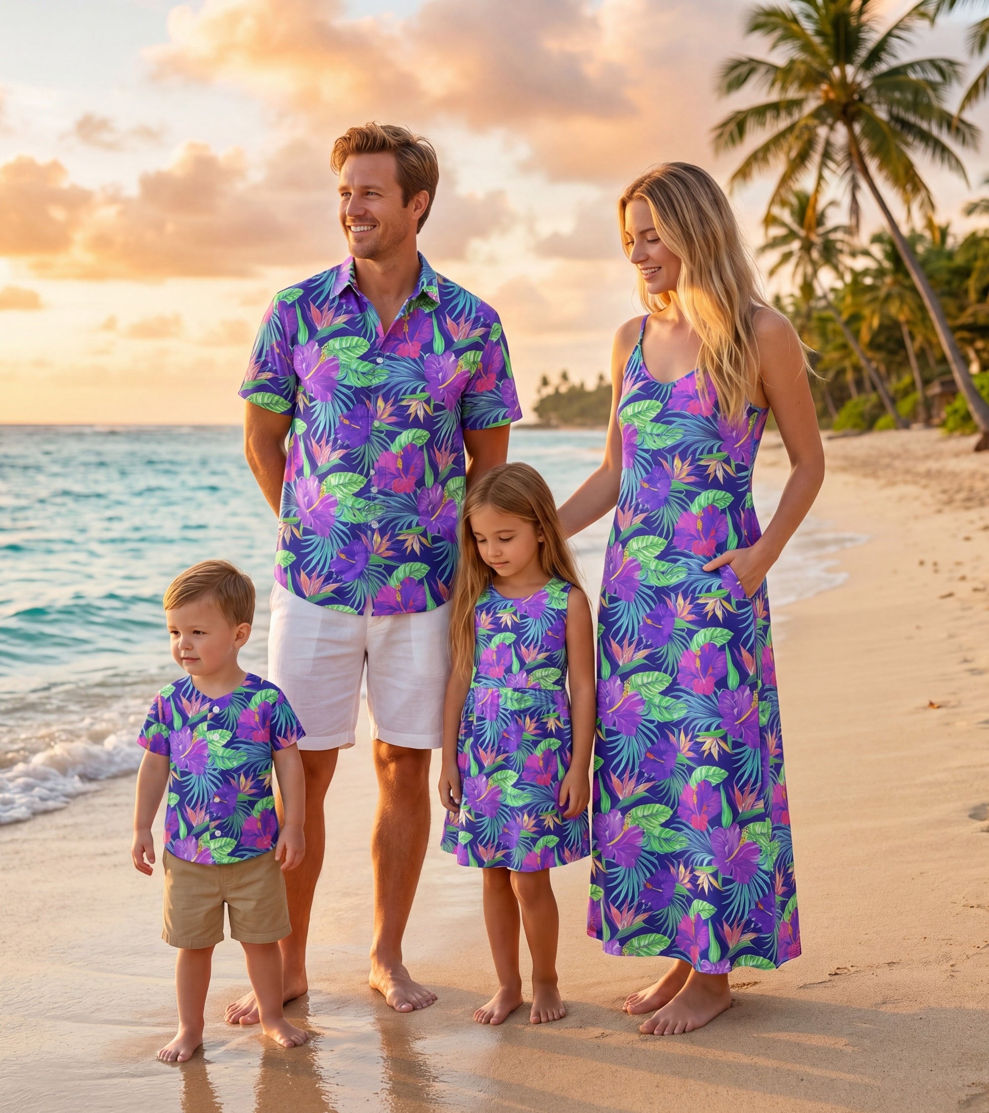 Matching Family Outfits - Purple Paradise