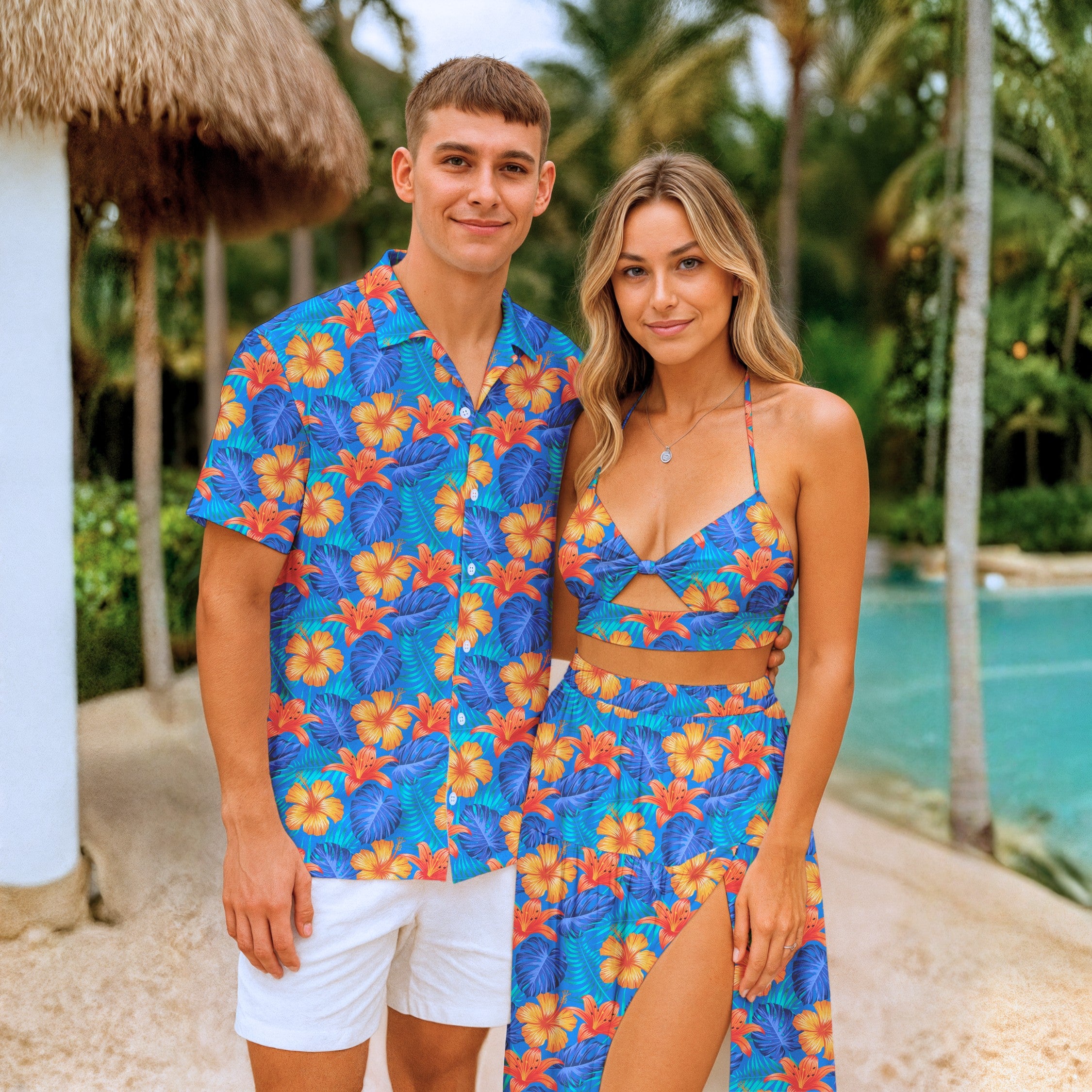 Matching Couples Outfits - Hawaiian Tropix II