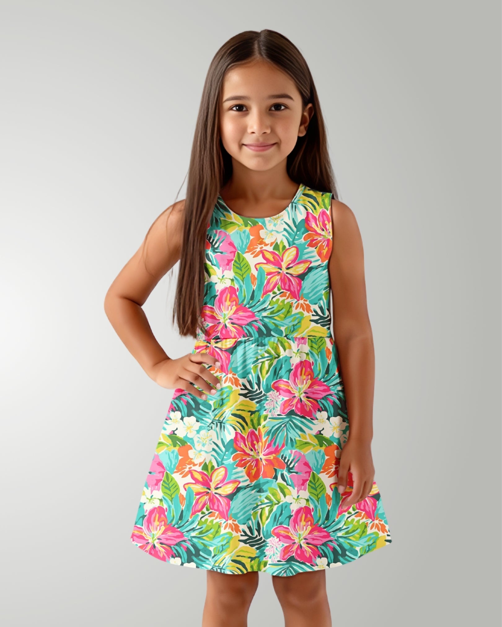 Girls Sun Dress - Sun & Sea Breeze