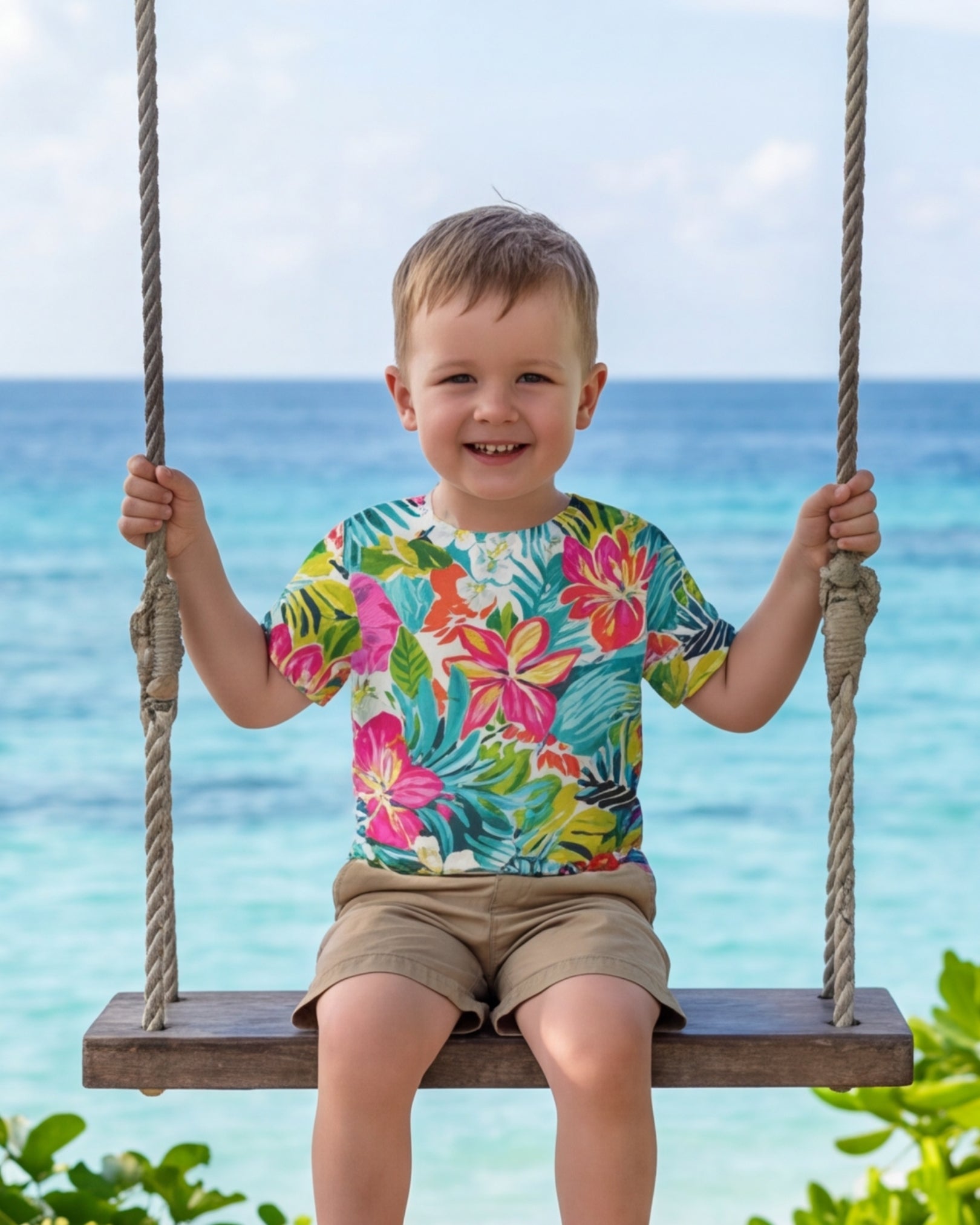 Childs Hawaiian Tee - Sun & Sea Breeze