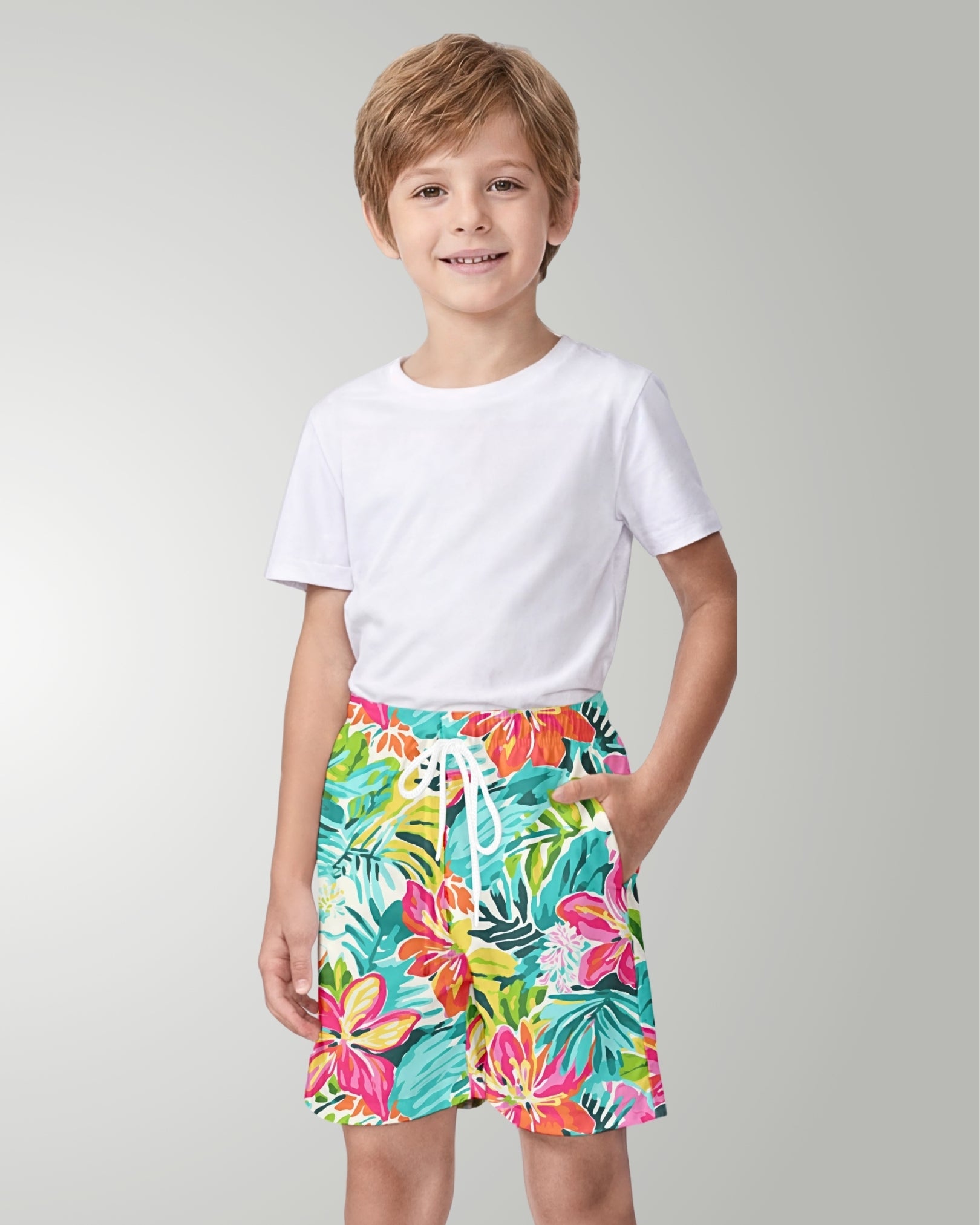 Youth Beach Shorts - Sun & Sea Breeze