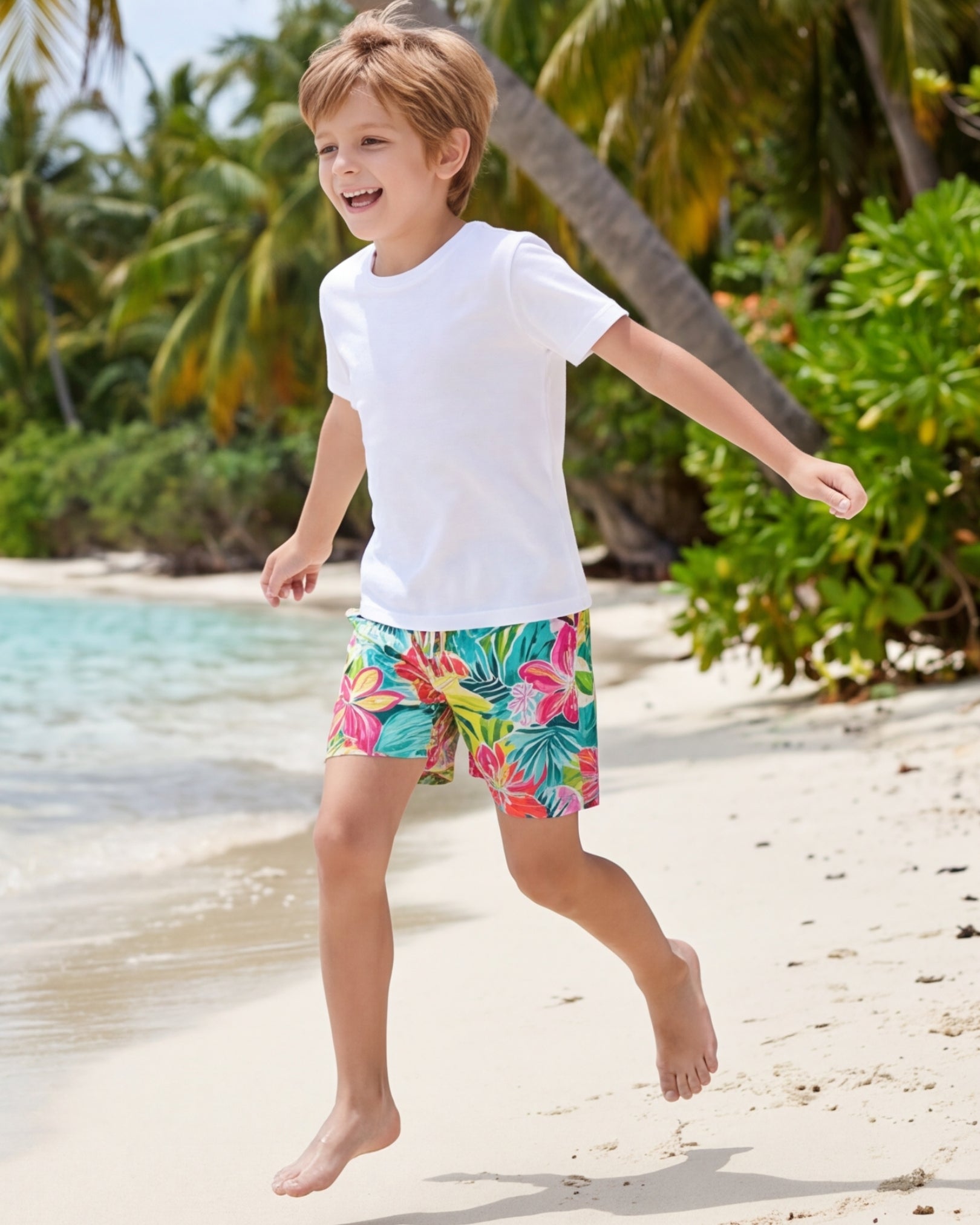 Youth Beach Shorts - Sun & Sea Breeze