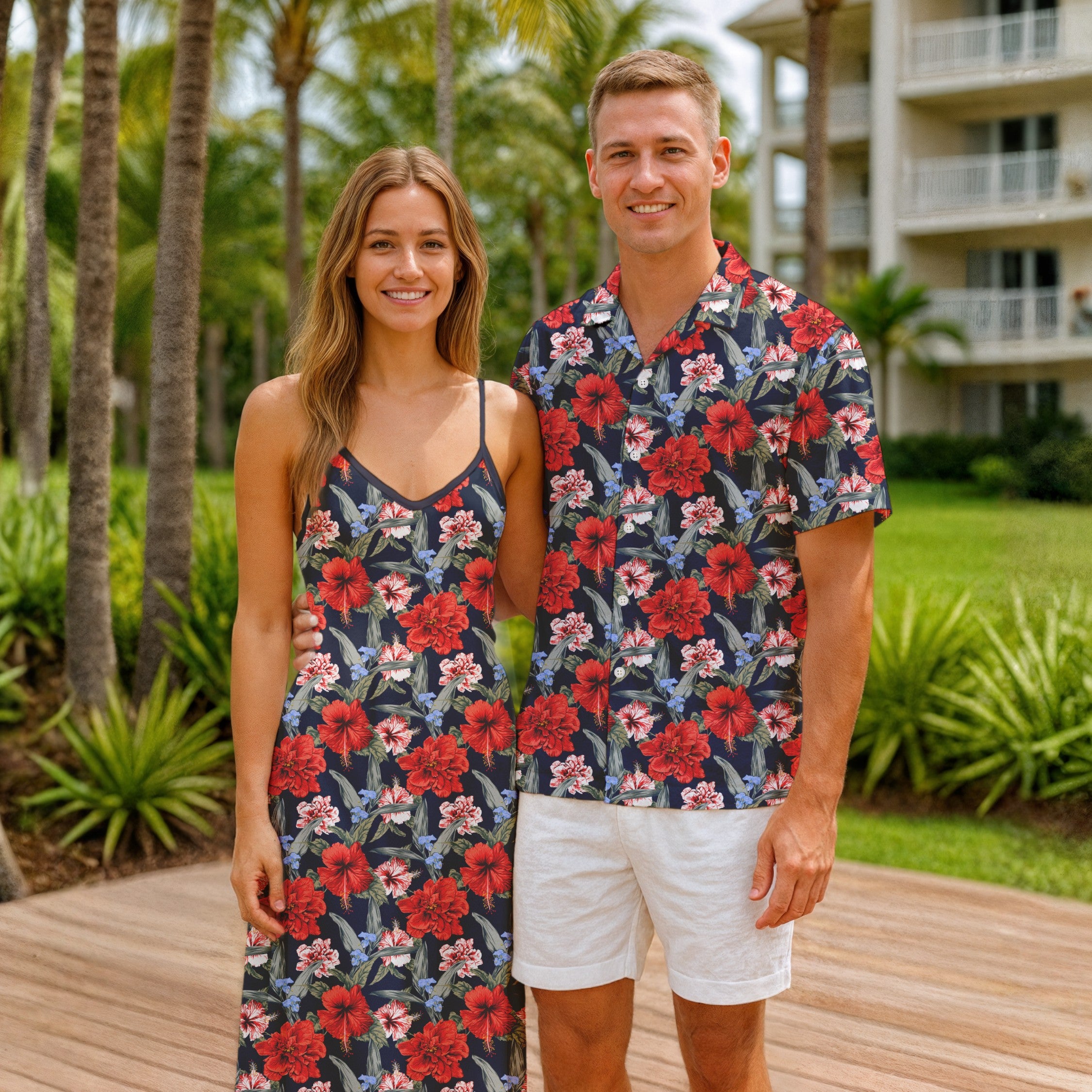 Matching Couples Outfits - Tropical Floral IX