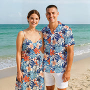 Matching Couples Outfits - Blue Tropical II