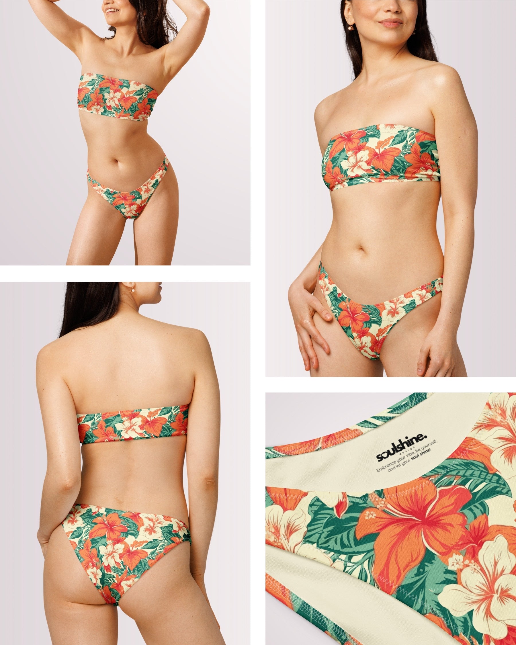 Bandeau Bikini - Tropical Hawaiian II