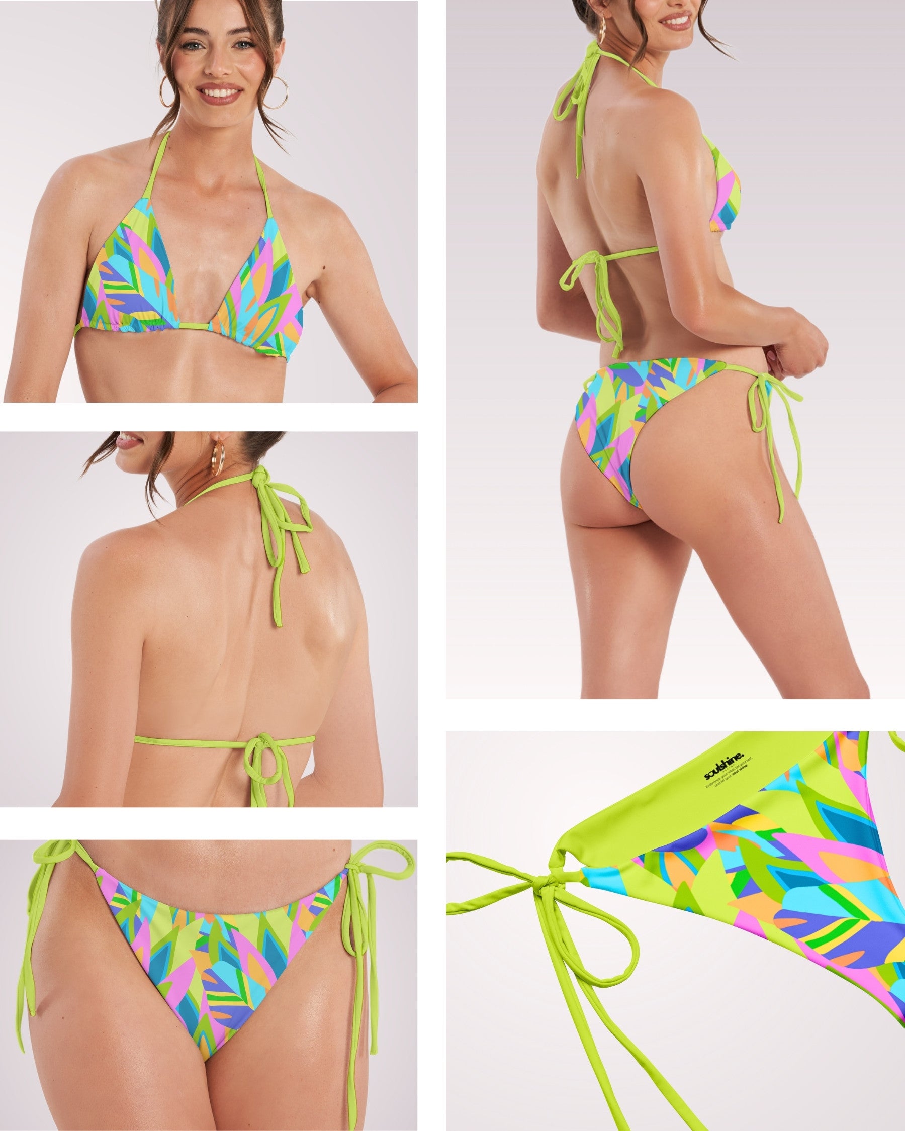 String Bikini - Colorful Abstract IX