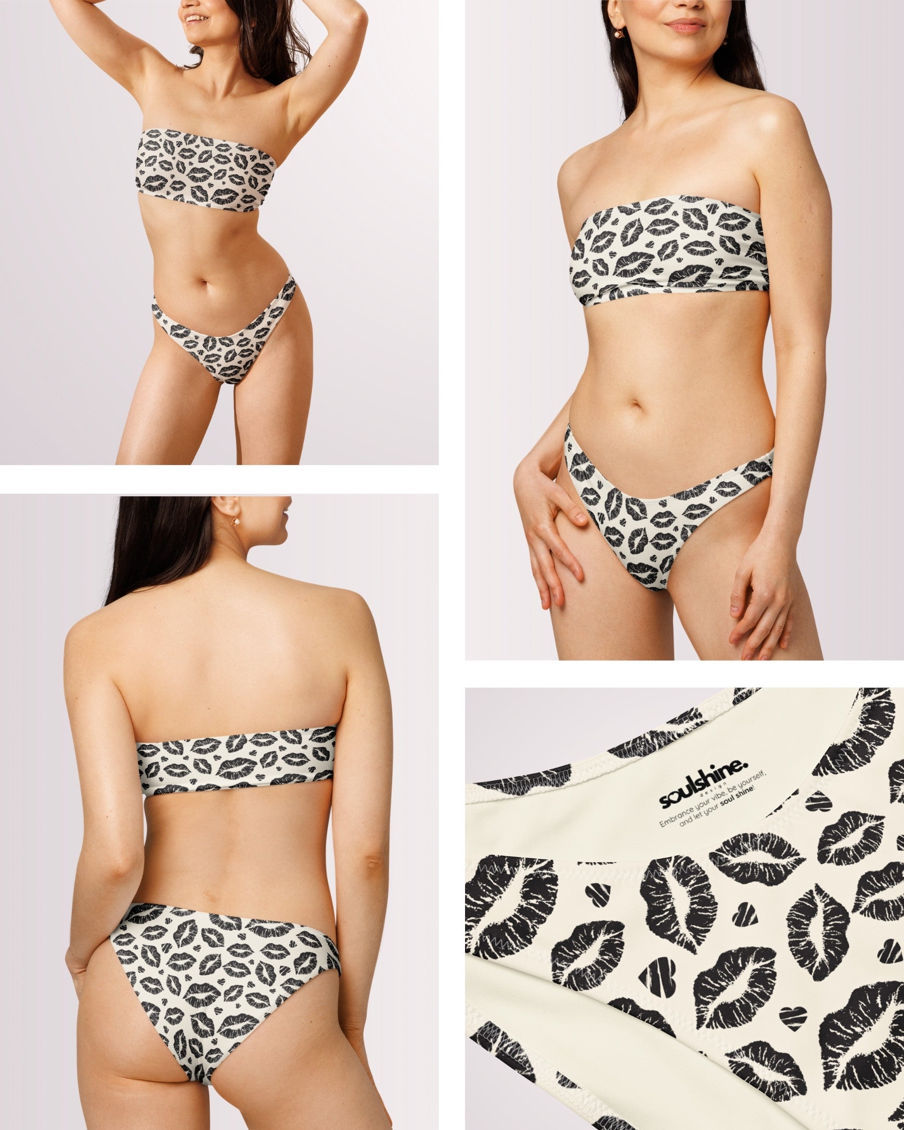 Bandeau Bikini - Lips I