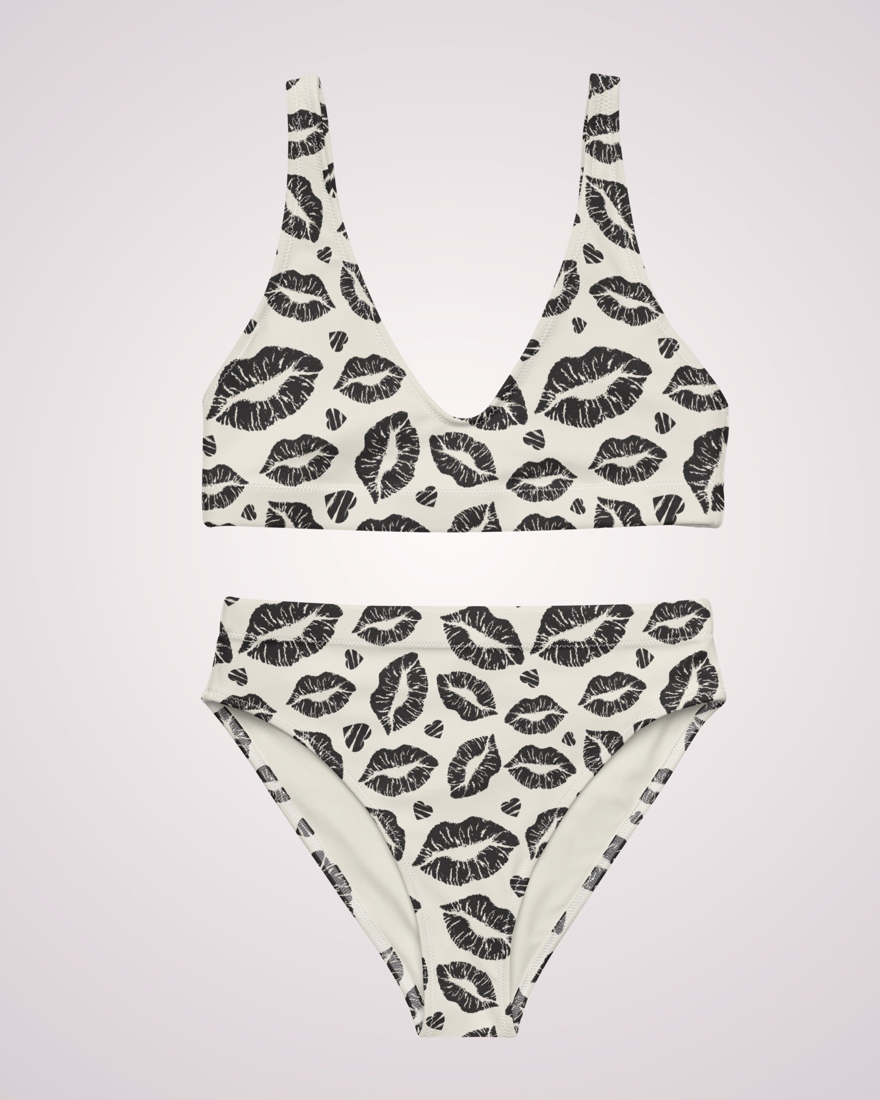 High Waist Bikini - Lips I