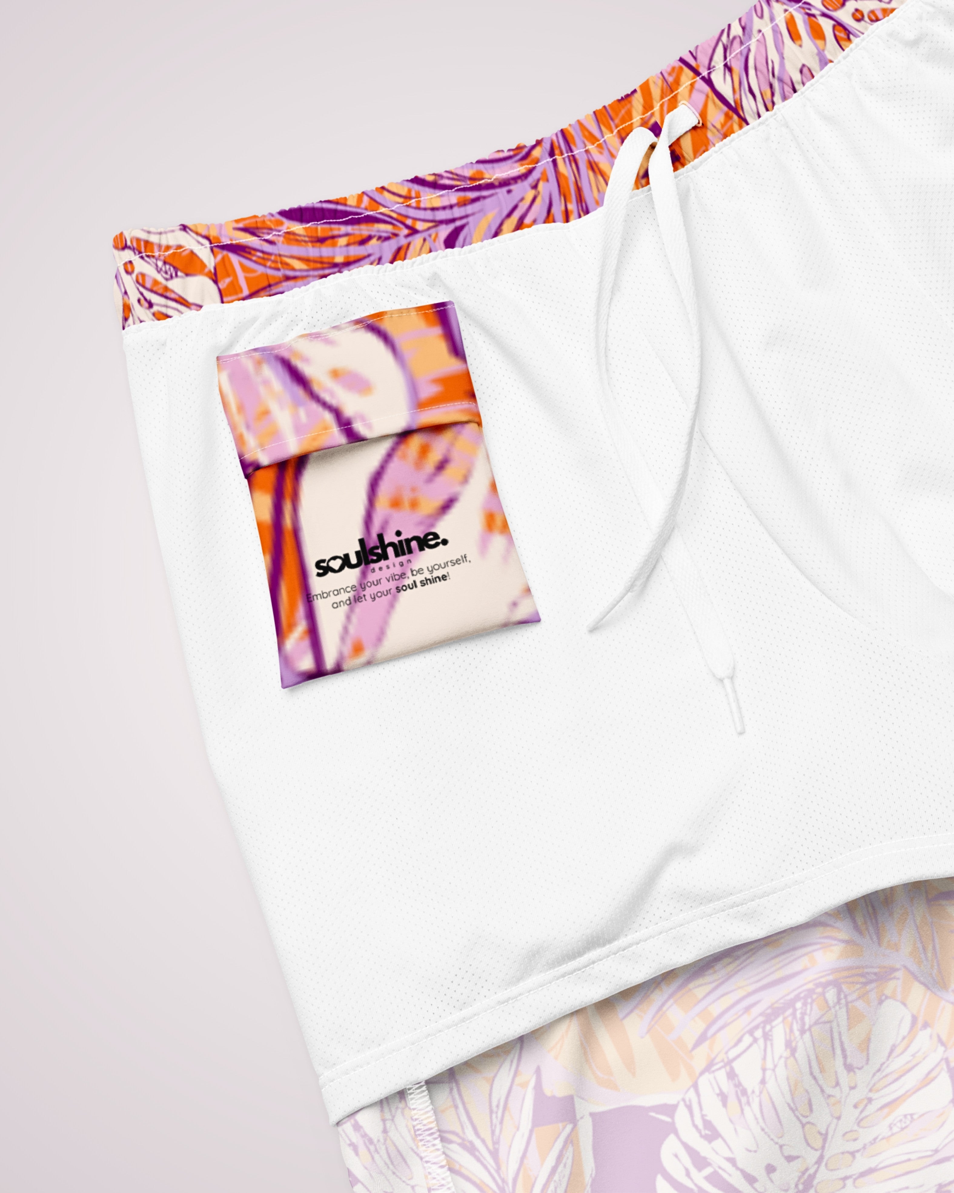 Mens Swim Trunks - Hawaiian Tropical VII