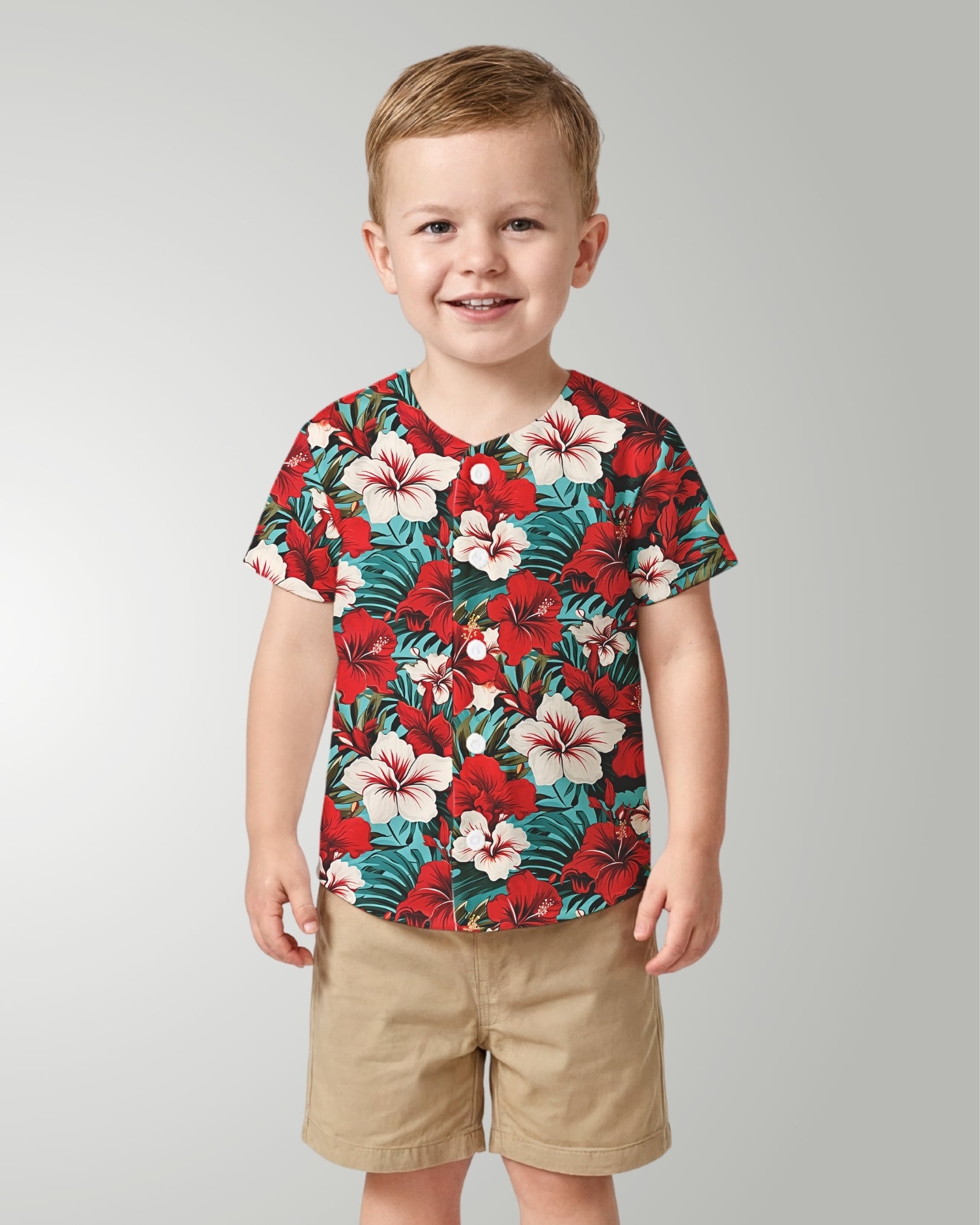 Childs Button Jersey - Aloha Vibes
