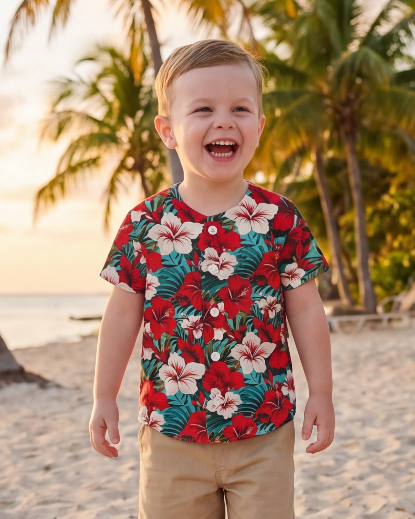 Childs Button Jersey - Aloha Vibes