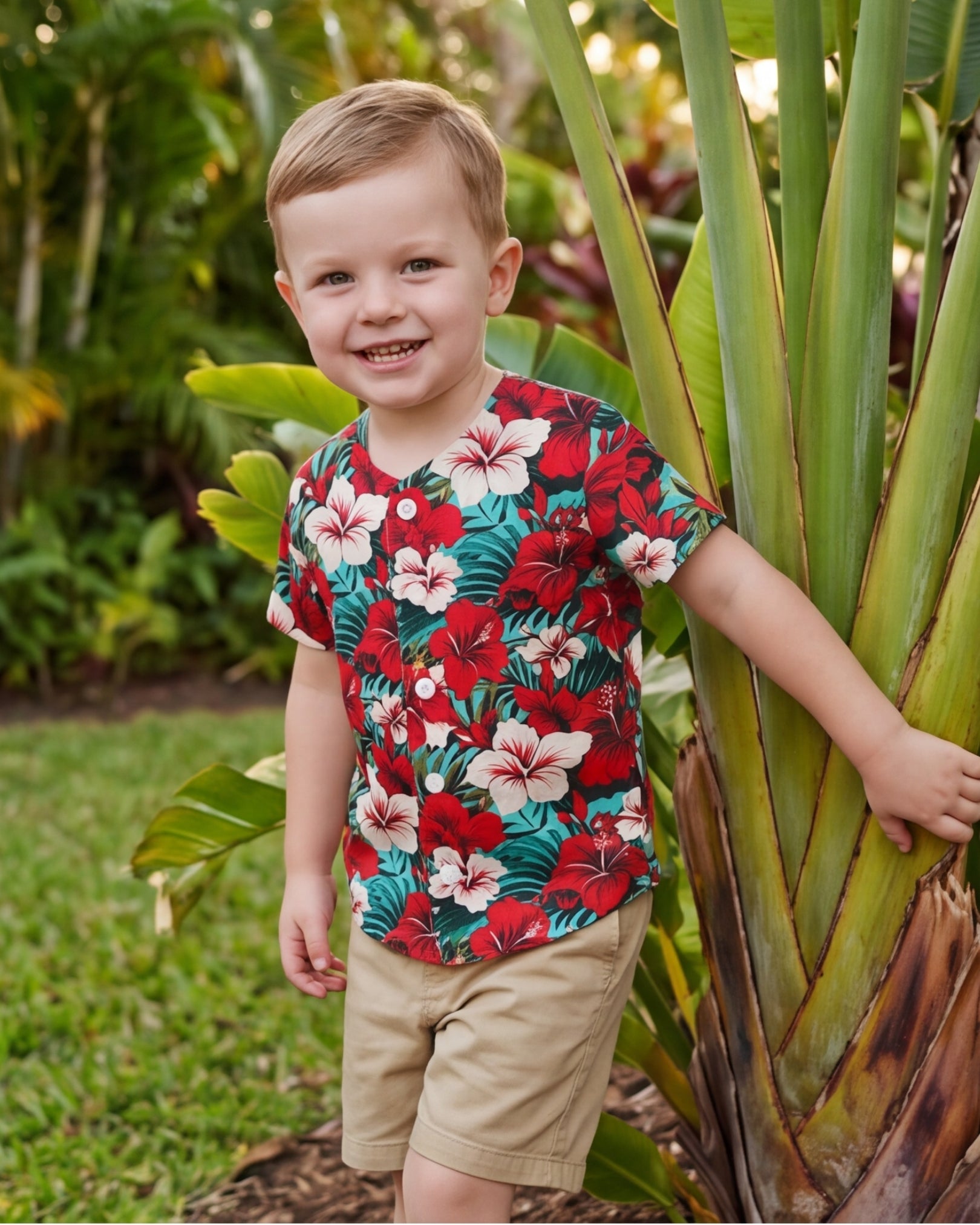 Childs Button Jersey - Aloha Vibes