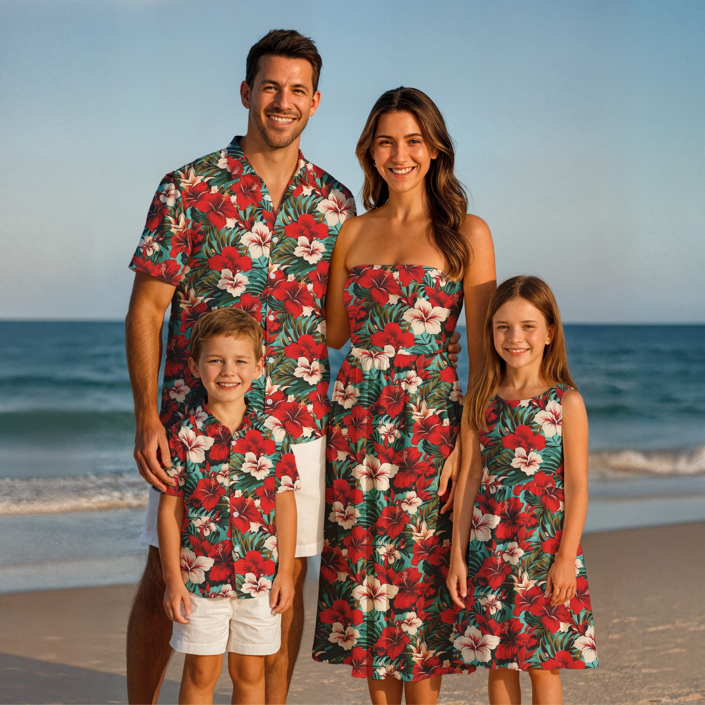 Matching Family Outfits - Red Hawaiian II