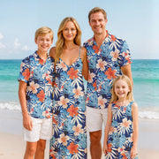 Matching Family Outfits - Blue Tropical II