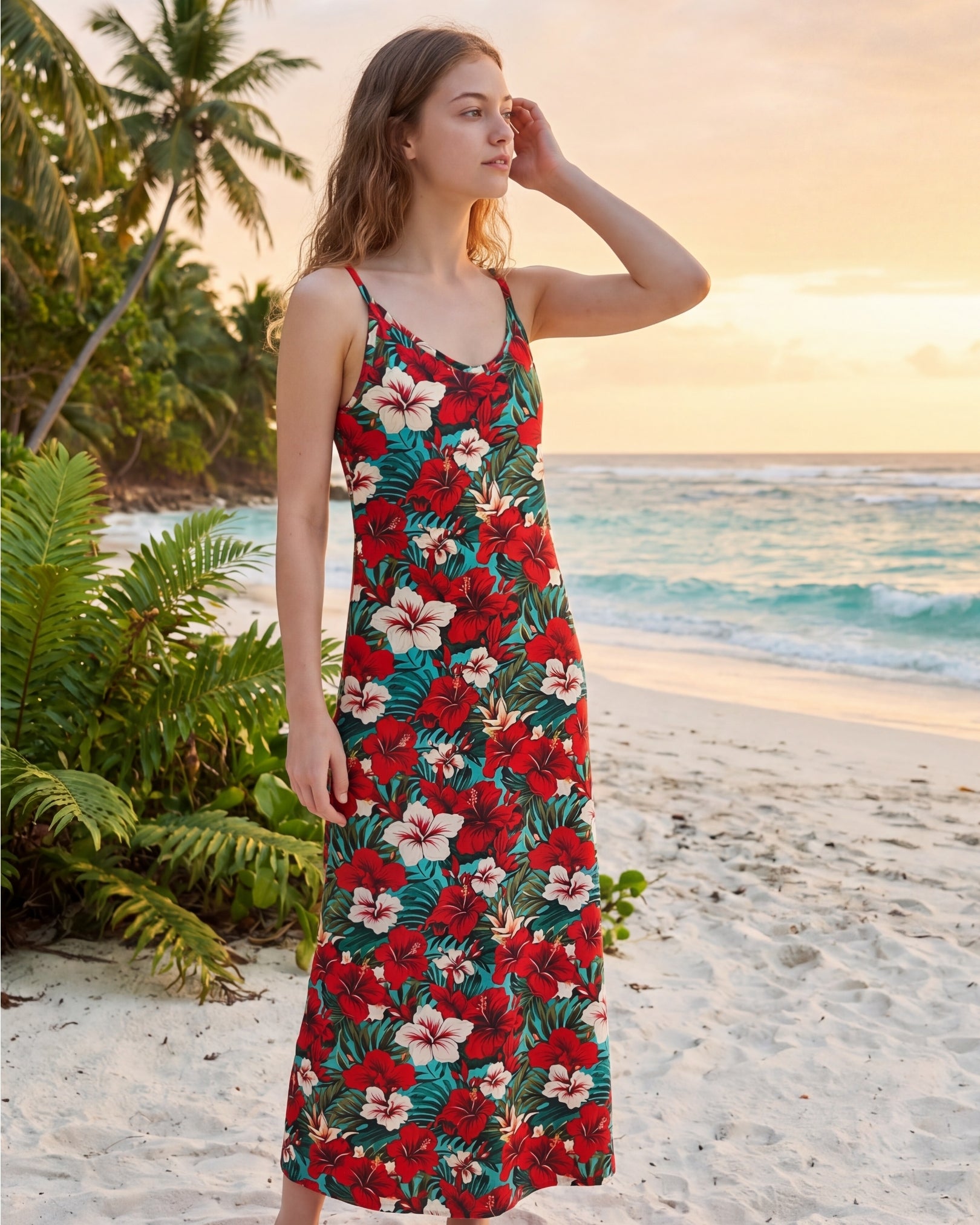Maxi Slip Dress - Aloha Vibes