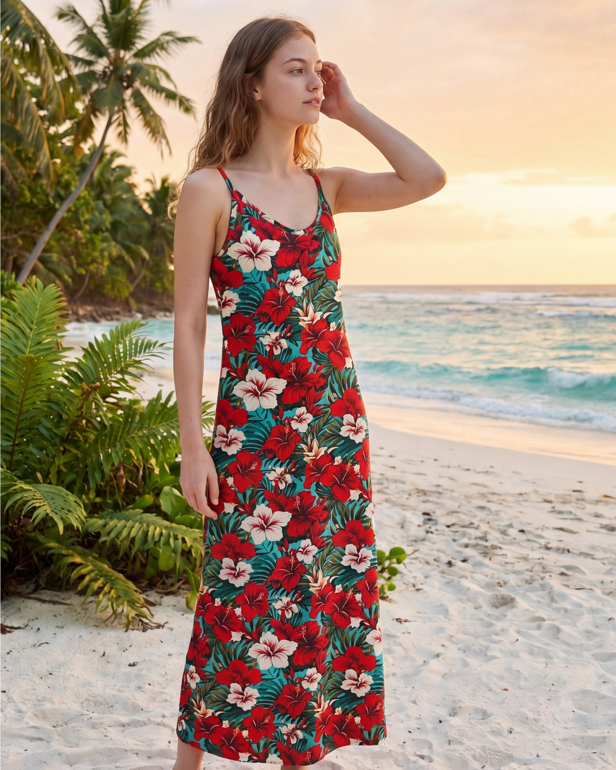 Maxi Slip Dress - Aloha Vibes