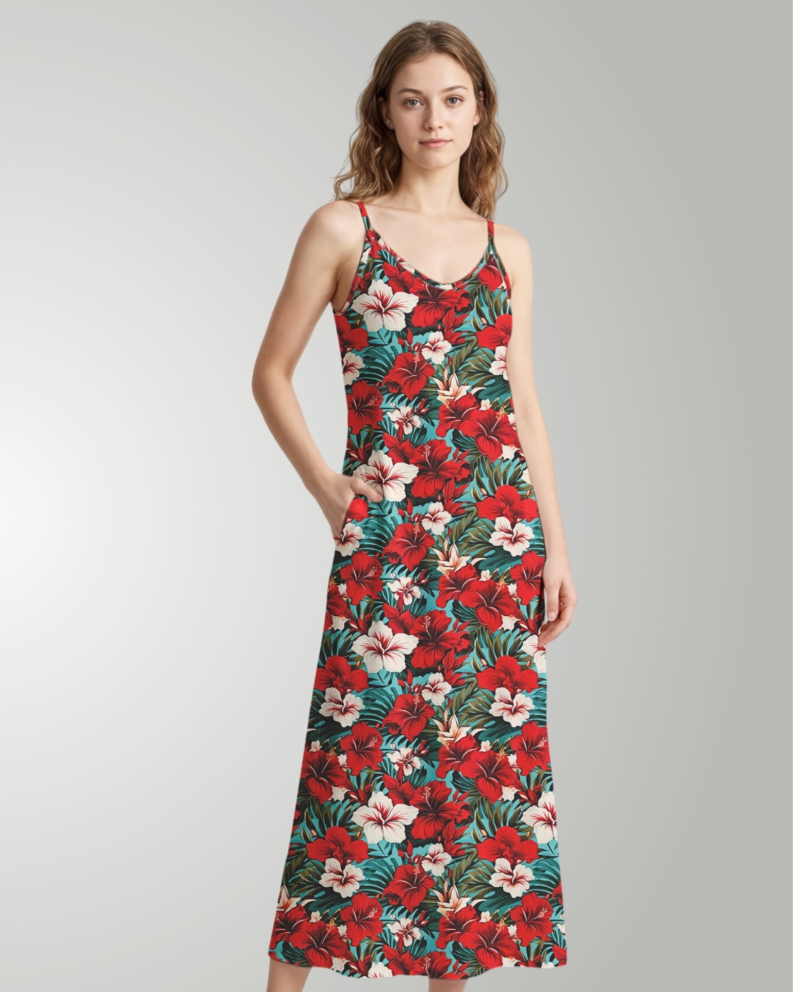 Maxi Slip Dress - Aloha Vibes