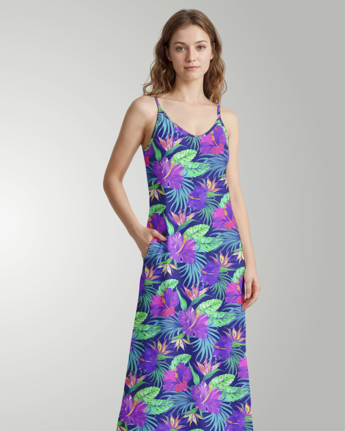 Maxi Slip Dress - Purple Paradise