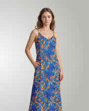 Maxi Slip Dress - Tropical Escape