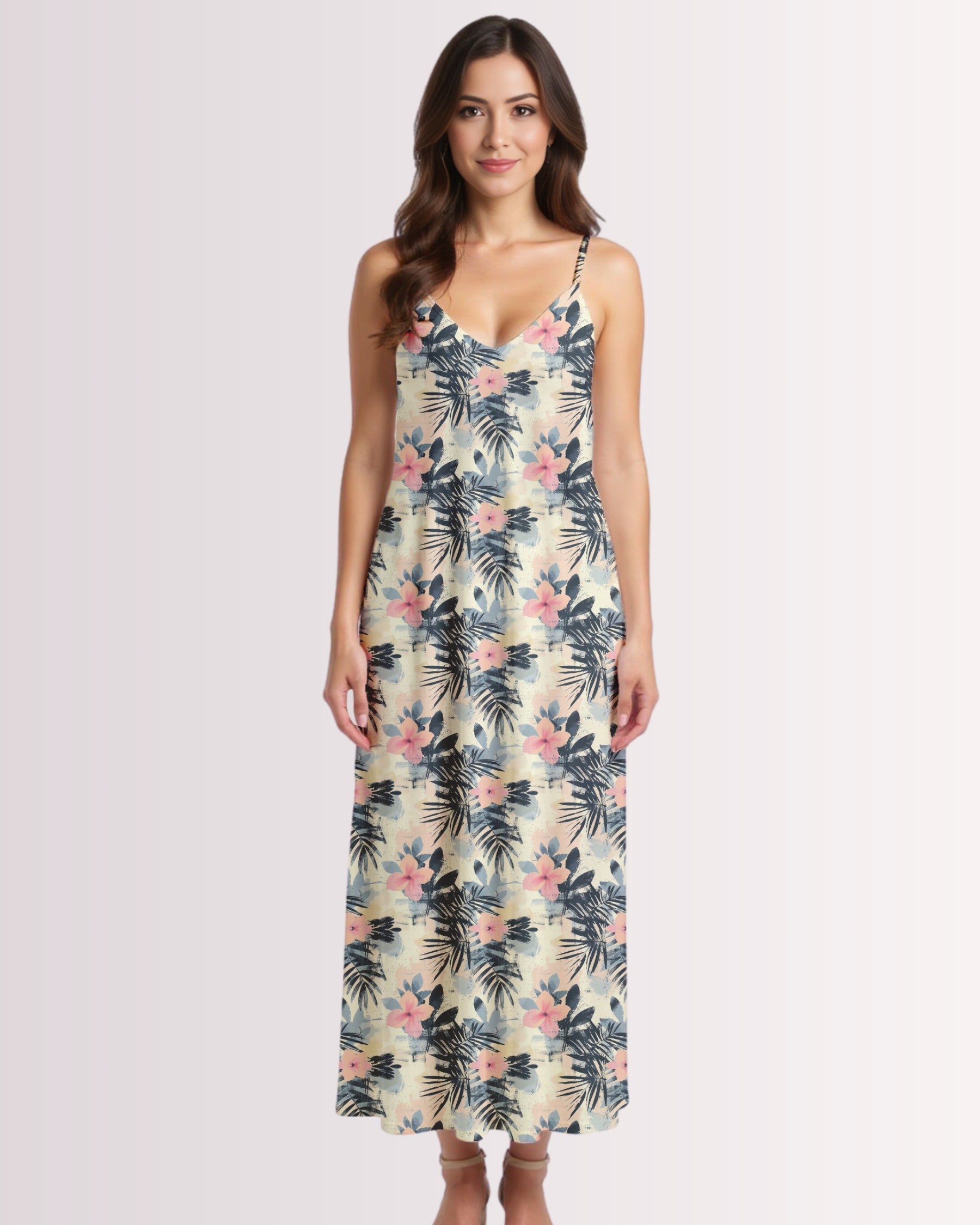 Maxi Slip Dress - Tropical IV