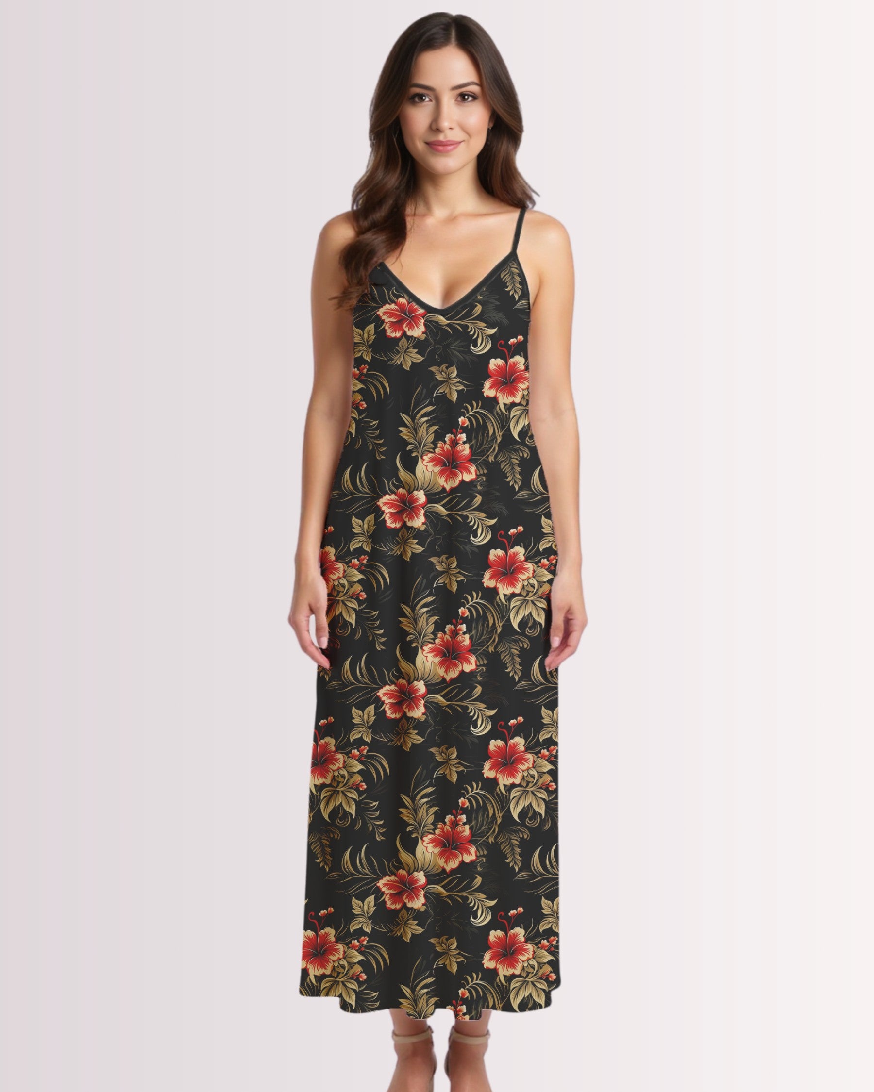 Maxi Slip Dress - Vintage Hawaiian I