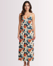 Maxi Slip Dress - Tropical Floral II