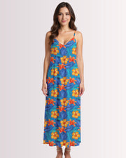 Maxi Slip Dress - Hawaiian Tropix II
