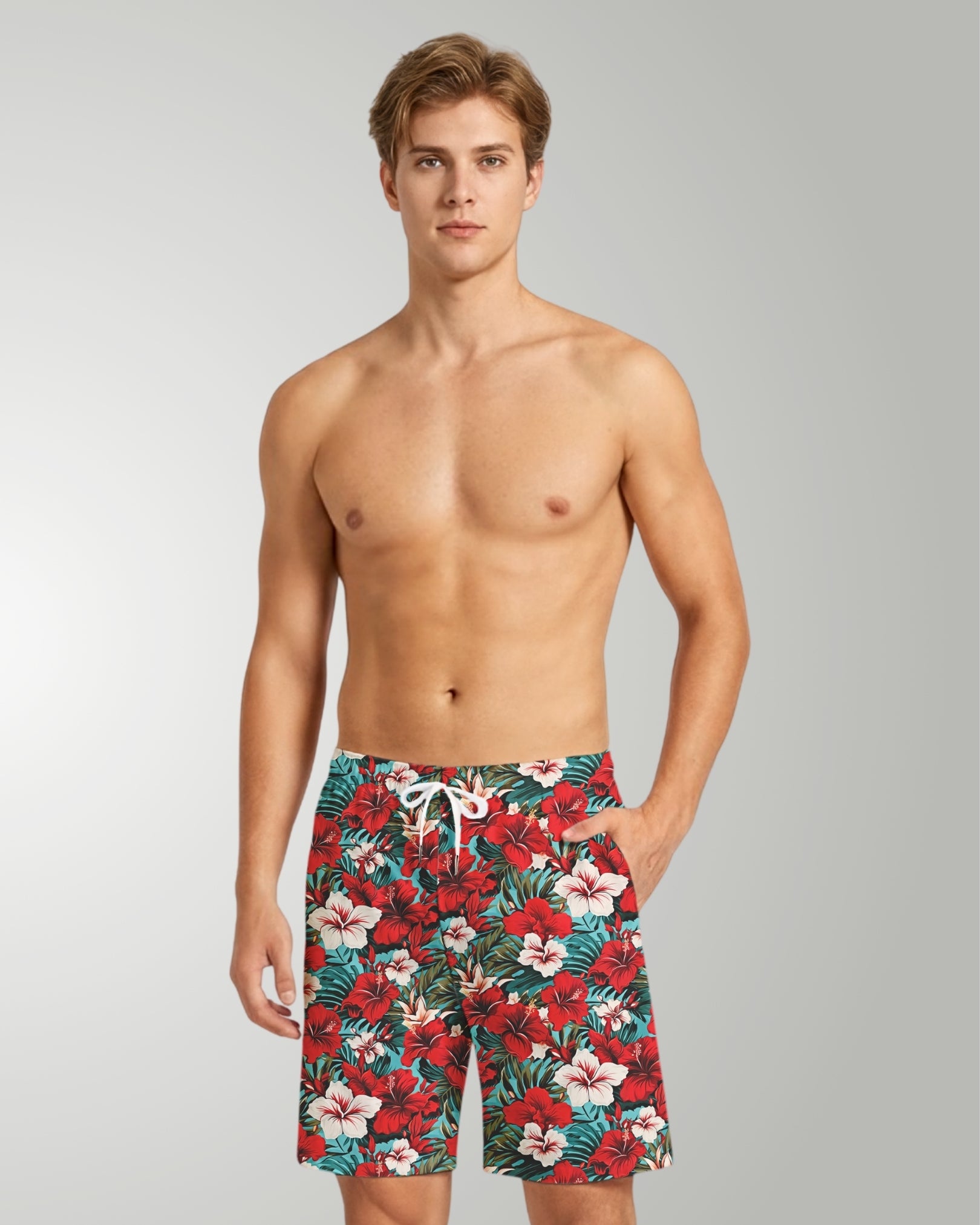Mens Beach Shorts - Aloha Vibes
