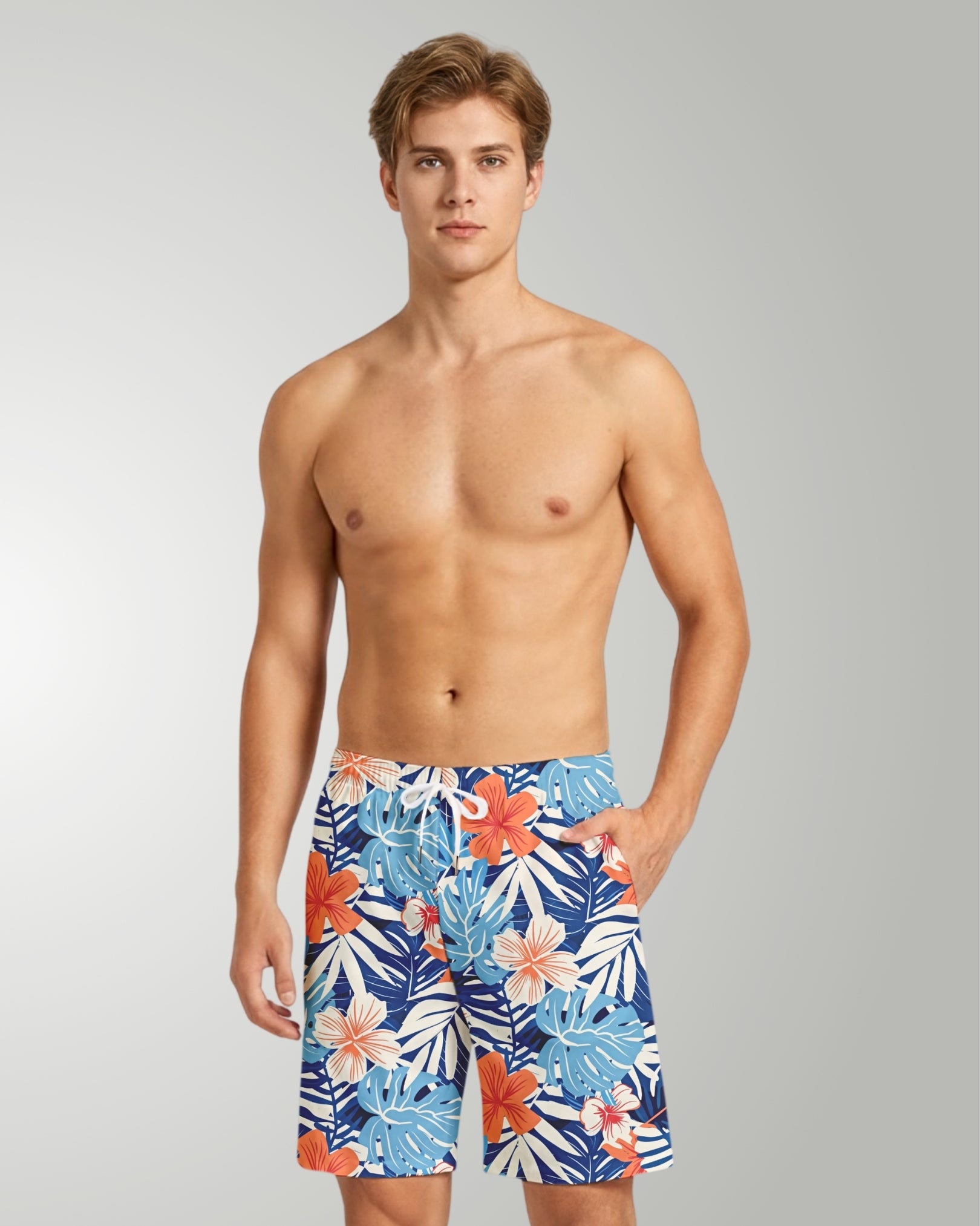 Mens Beach Shorts - Island Oasis