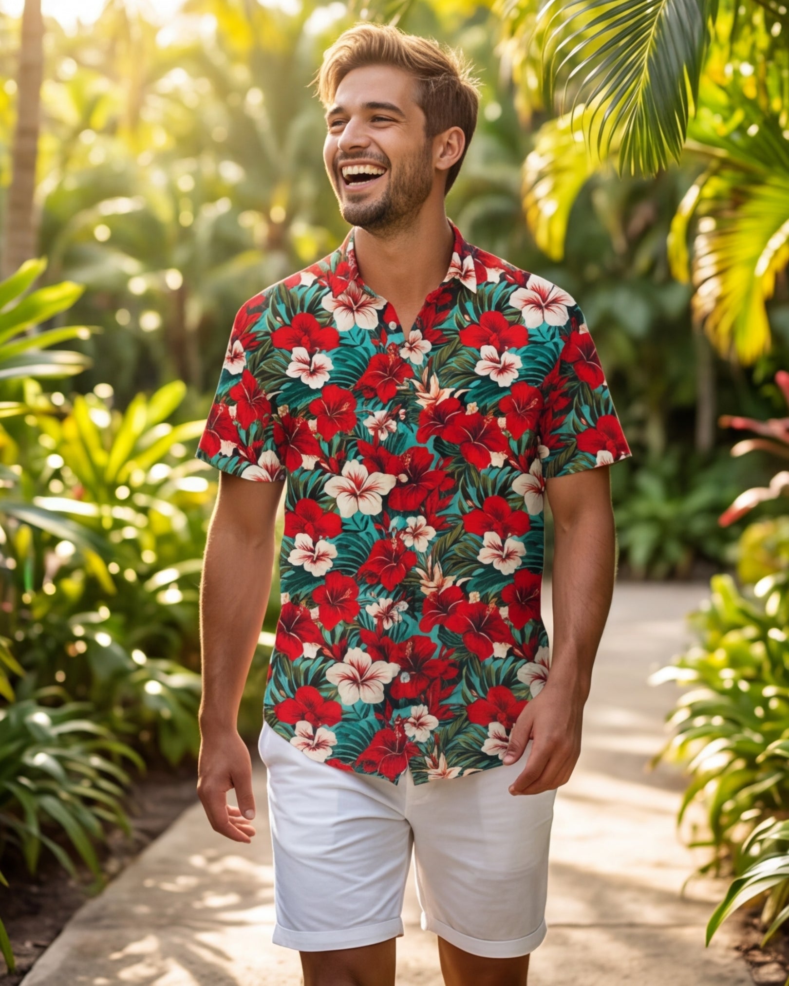 Mens Hawaiian Shirt - Aloha Vibes