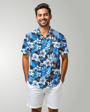 Mens Hawaiian Shirt - Blue Hawaiian