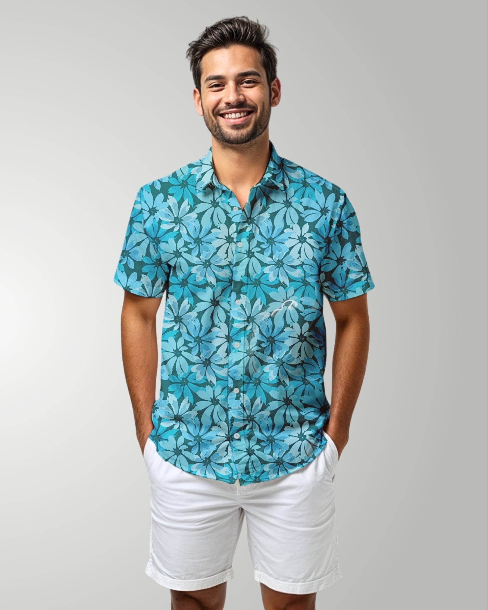 Mens Hawaiian Shirt - Seaside Sonata