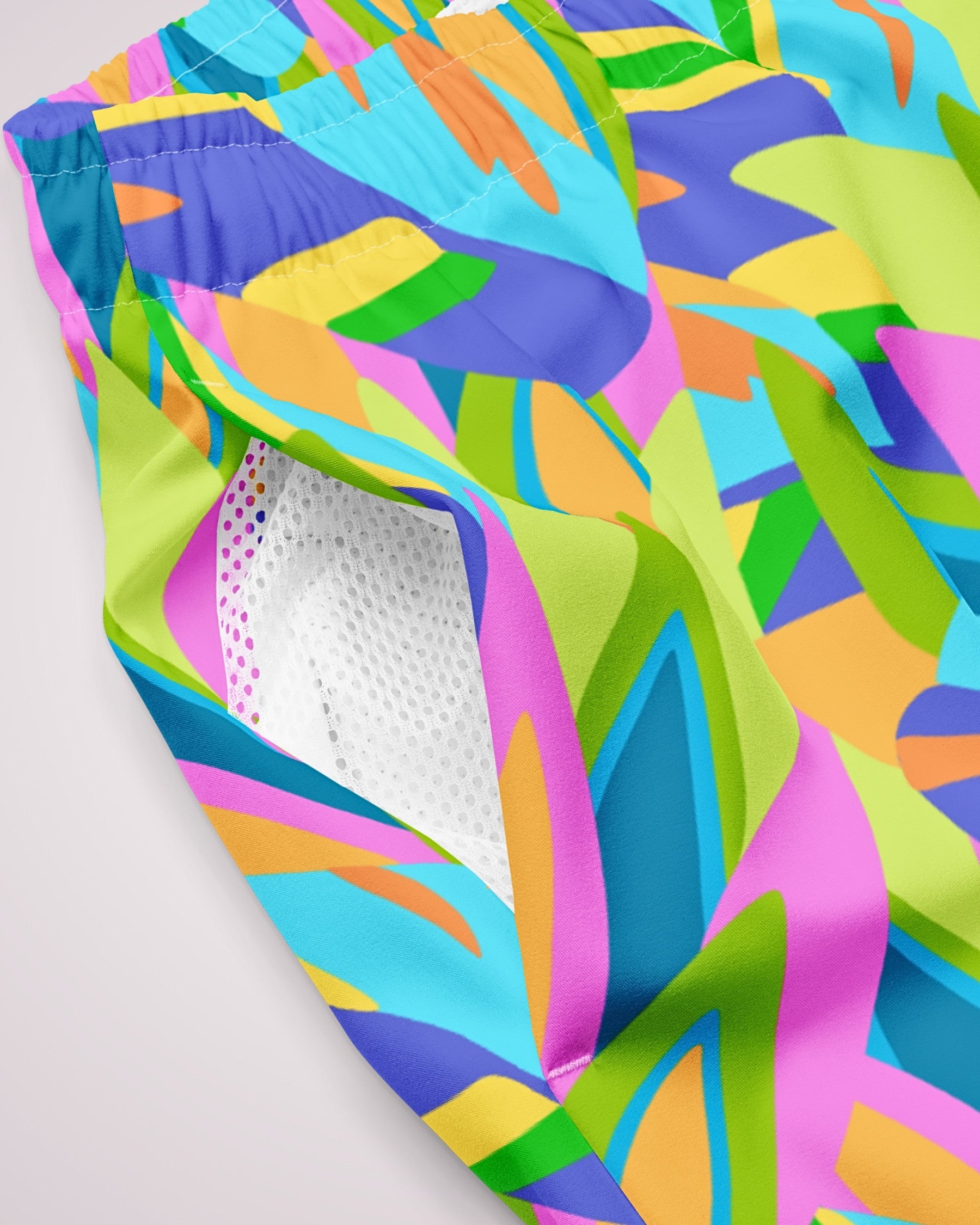 Mens Swim Trunks - Colorful Abstract IX