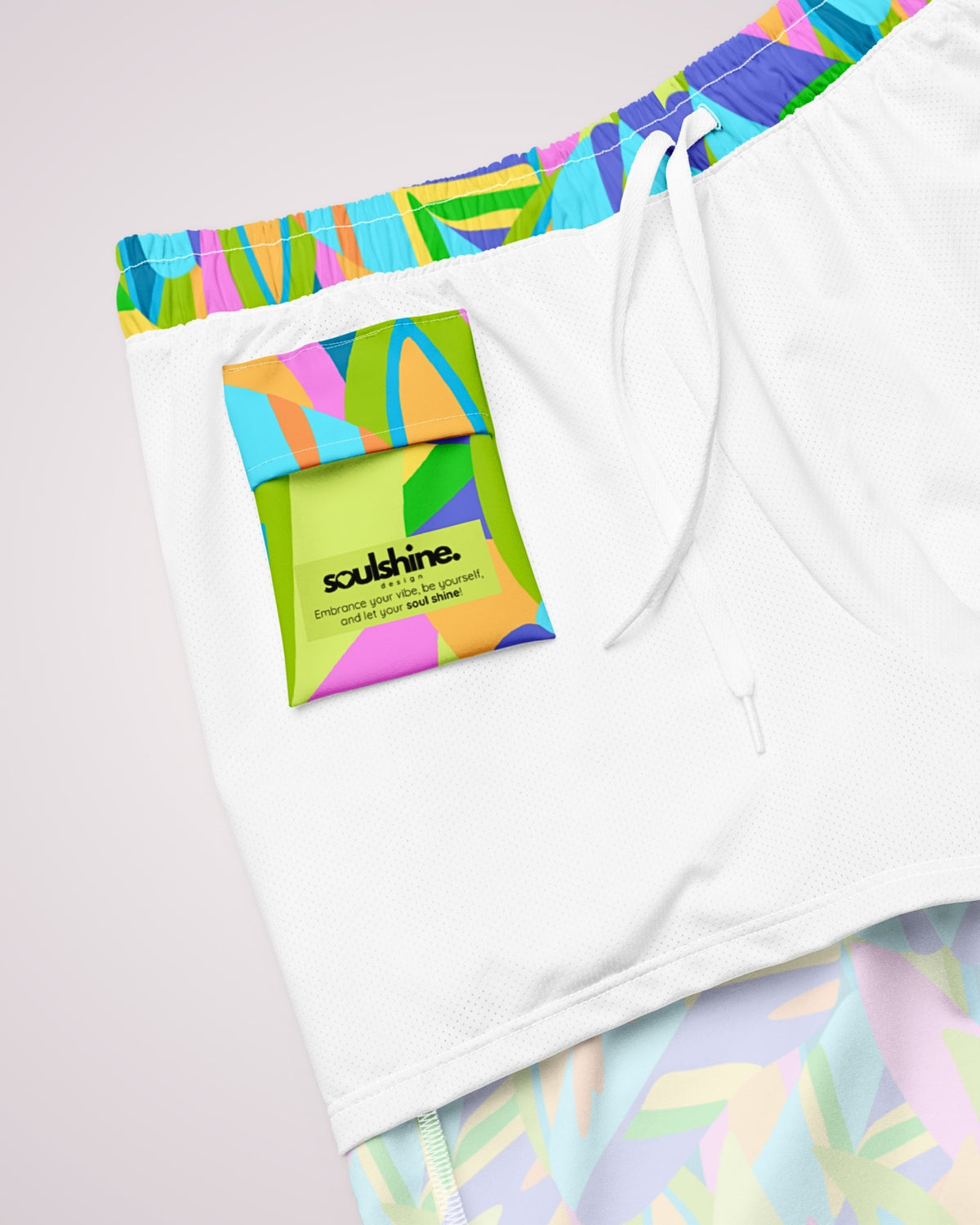 Mens Swim Trunks - Colorful Abstract IX
