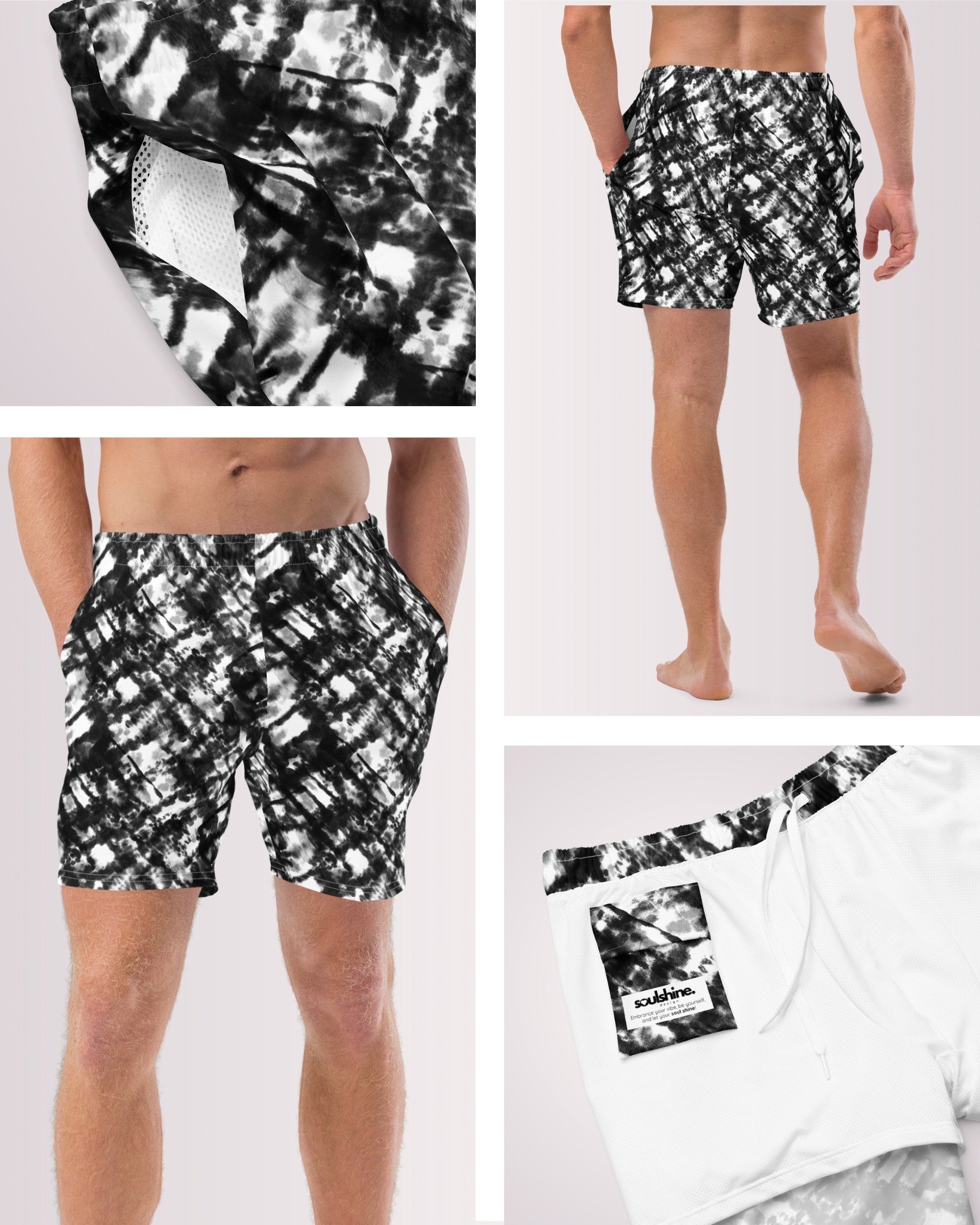 Mens Swim Trunks - Grunge I