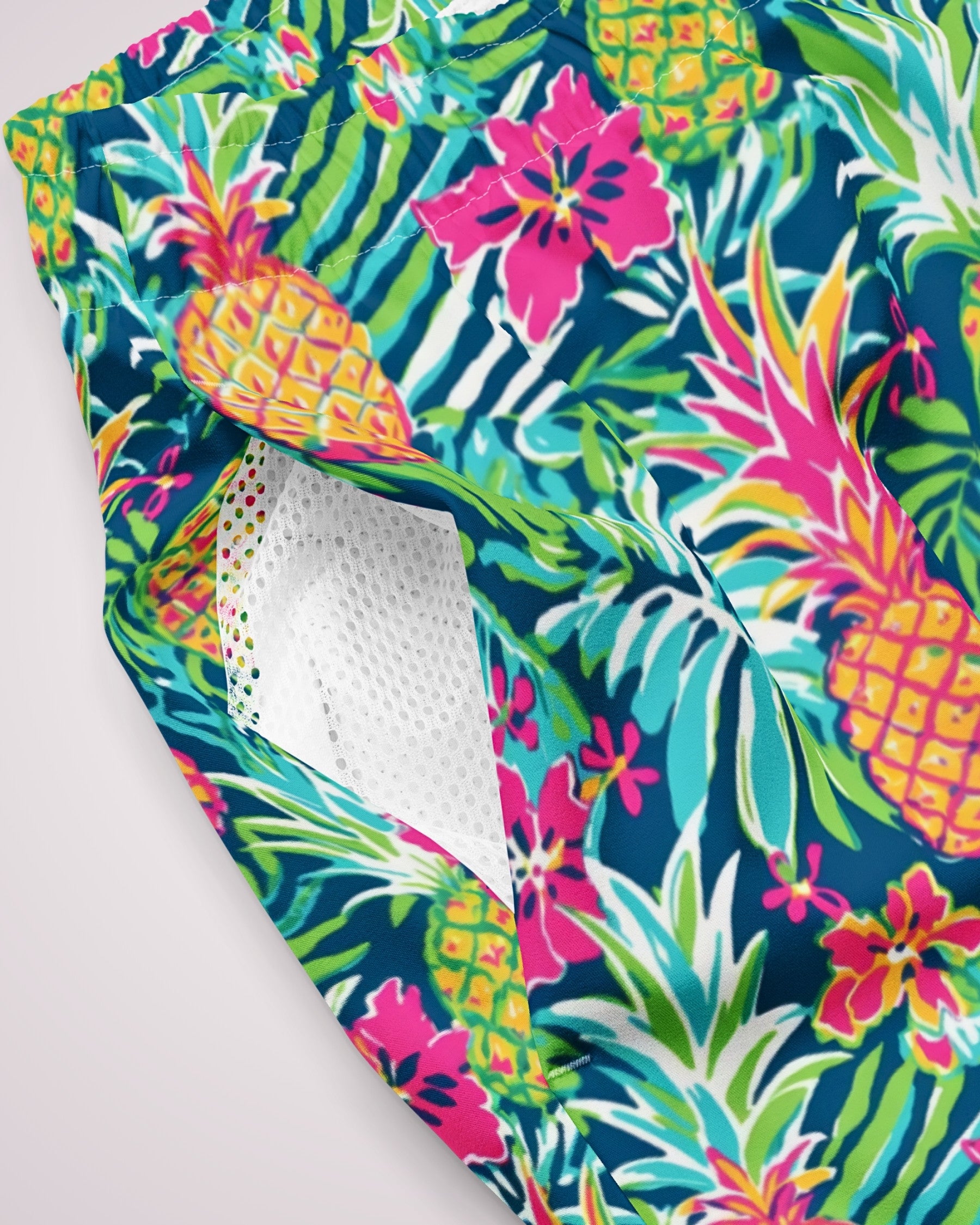Mens Swim Trunks - Pineapples VI