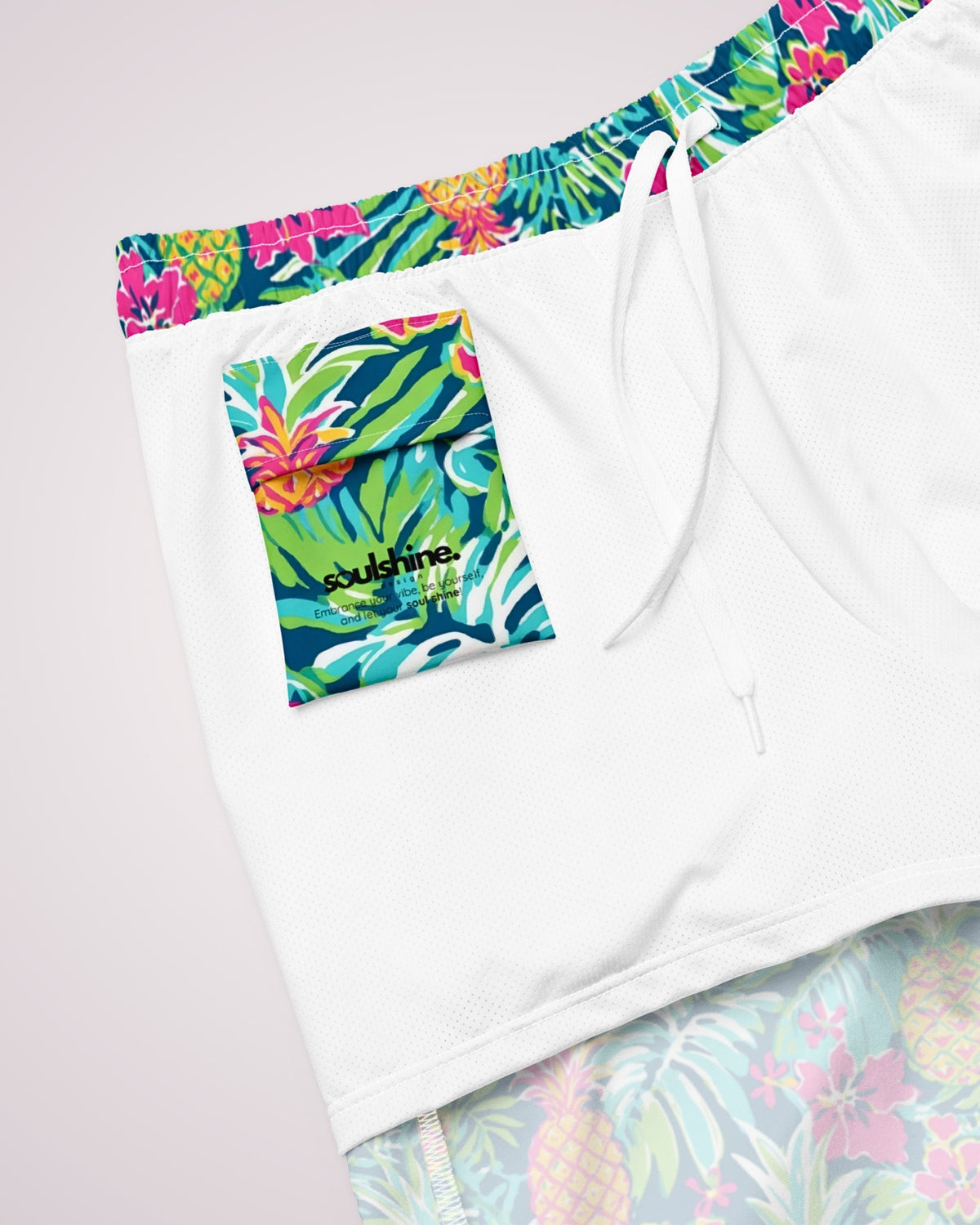 Mens Swim Trunks - Pineapples VI